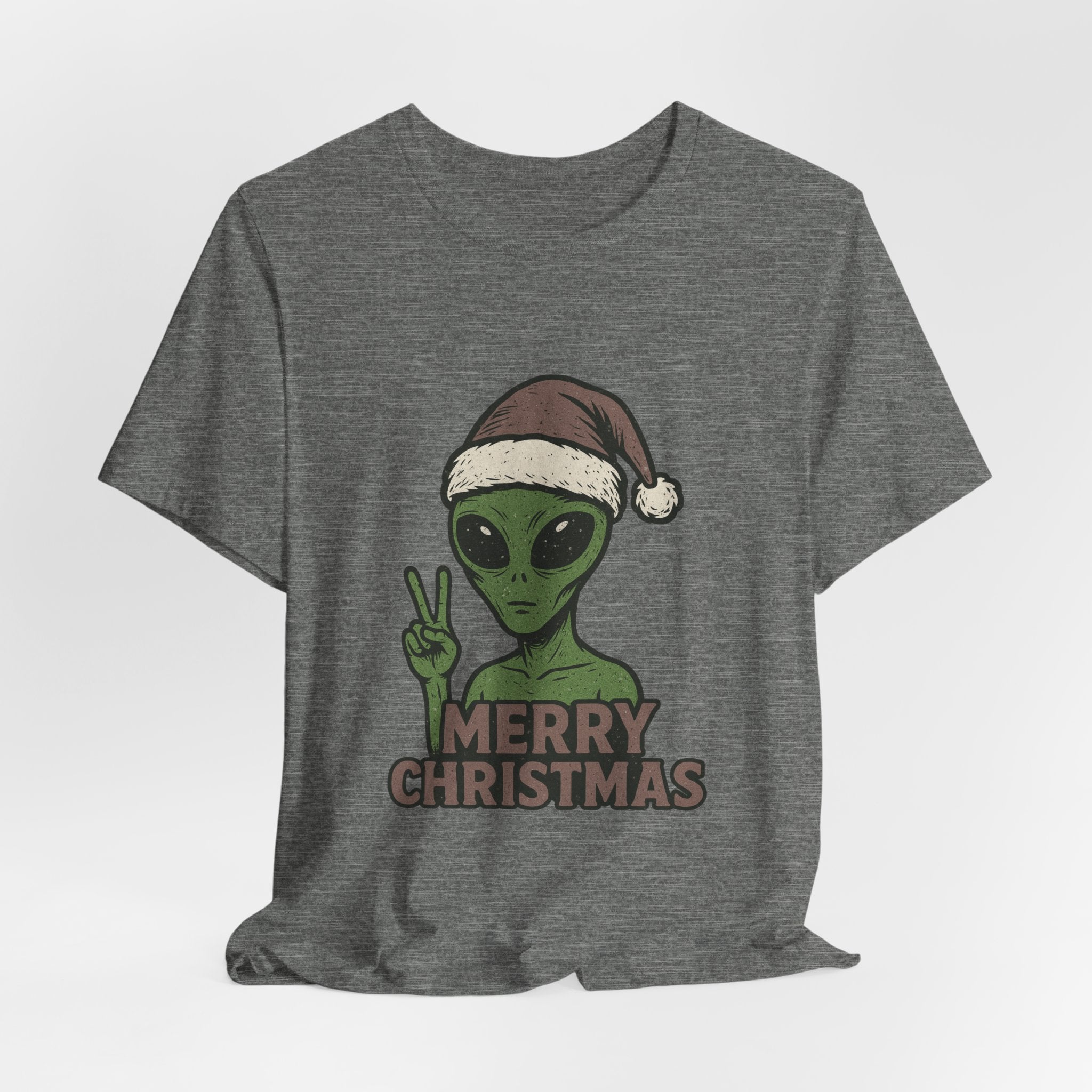 Funny Alien Merry Christmas Unisex Tee
