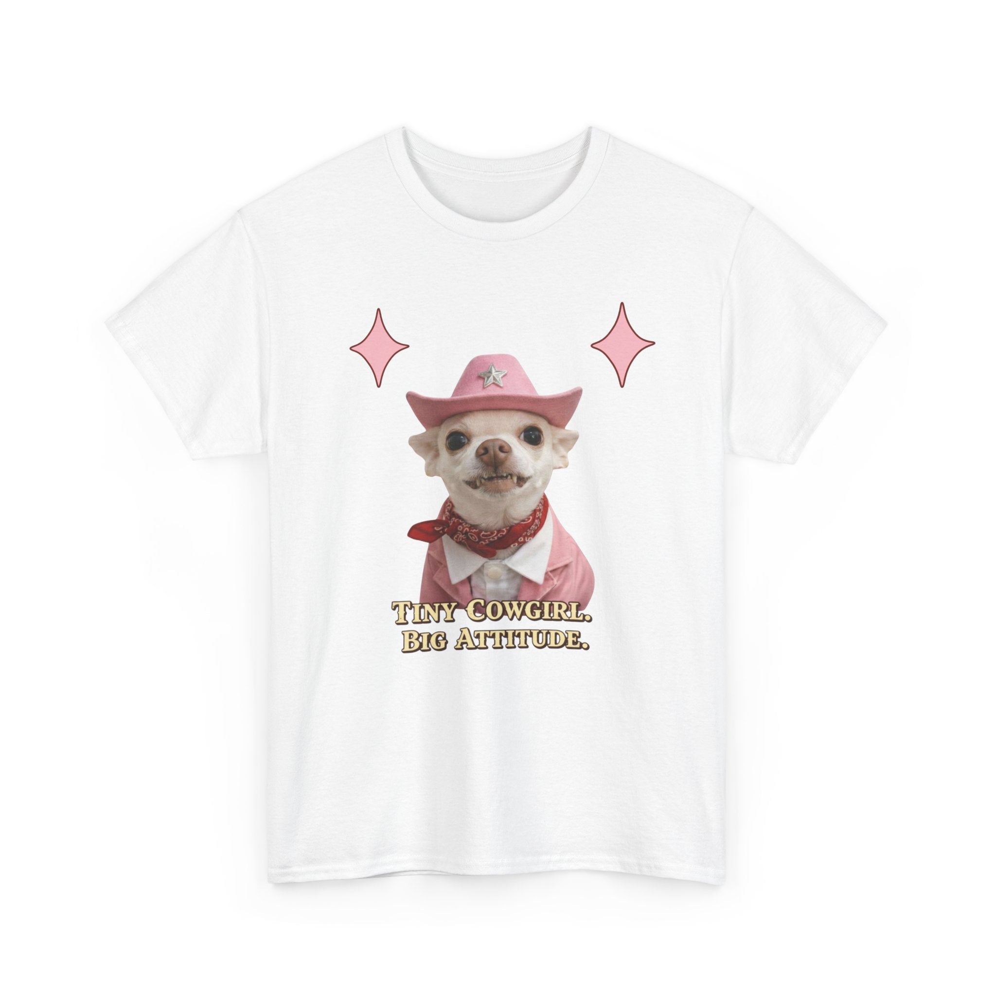Coco the Chihuahua Cowgirl T-Shirt — "Tiny Cowgirl, Big Attitude"
