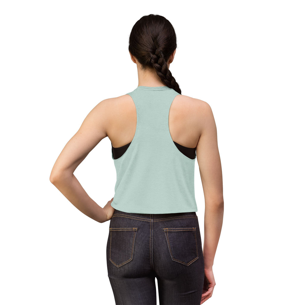 Ocean Child Mermaid Crop Top — Women's Beachy Graphic Tank (Salt & Sea)