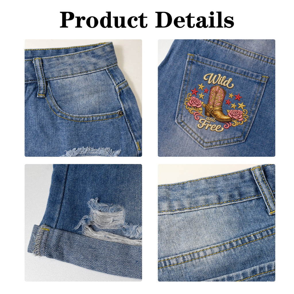 Kick Up Dust Denim Shorts