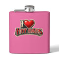 Flask — "I  Hot Dads" 6oz Stainless Steel Pocket Flask