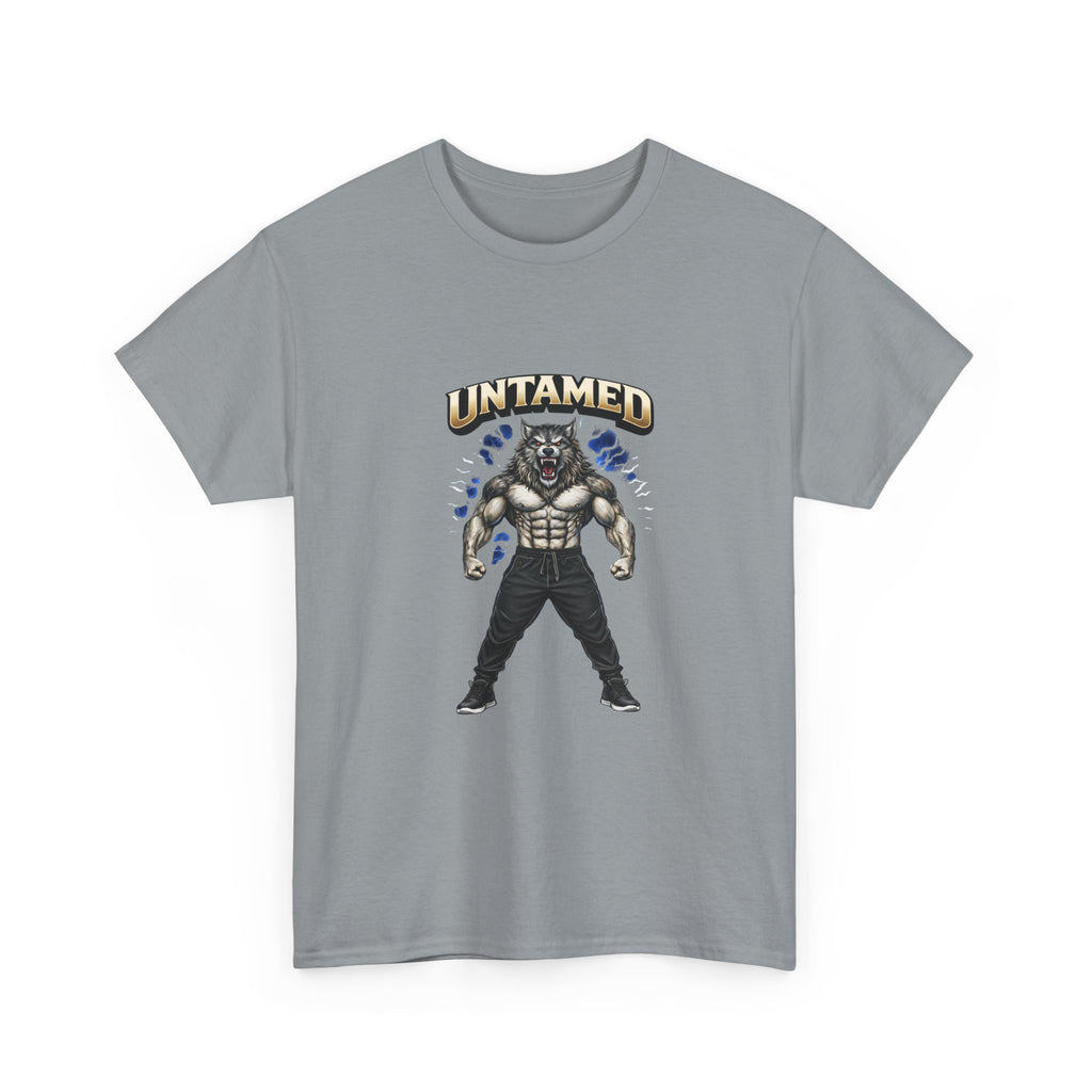 Untamed Beast Graphic Tee — Muscle Mask Wolf Fitness Shirt   Gym