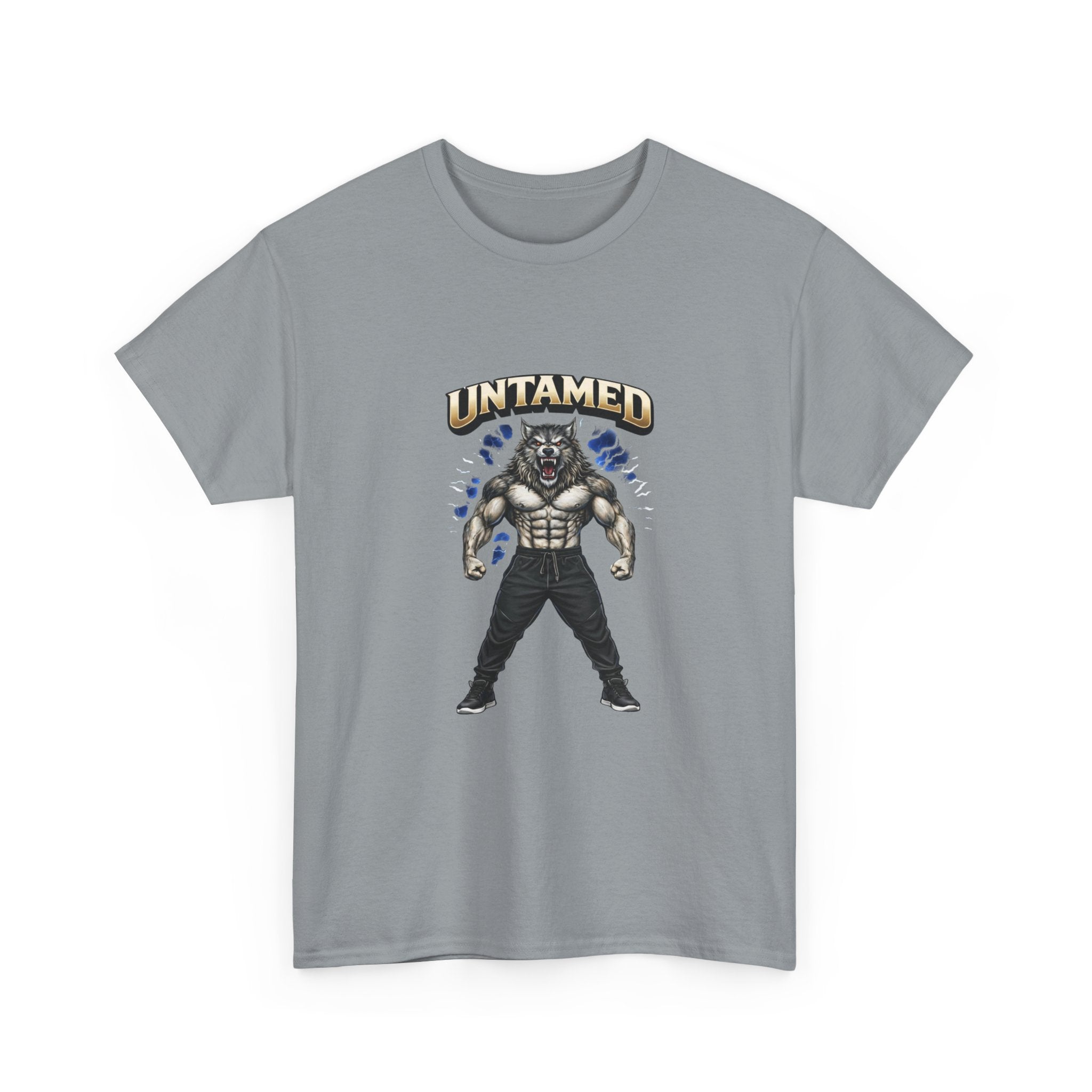 Untamed Beast Graphic Tee — Muscle Mask Wolf Fitness Shirt   Gym