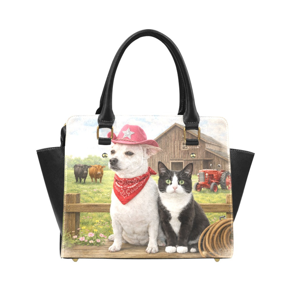 Coco & Friends Edition – Ranch Life Classic Shoulder Handbag  Wolf Hill Ranch Designs
