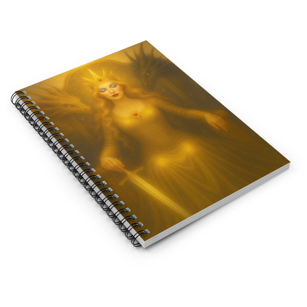 Spiral Notebook - Dragon Queen Fantasy Ruled Line