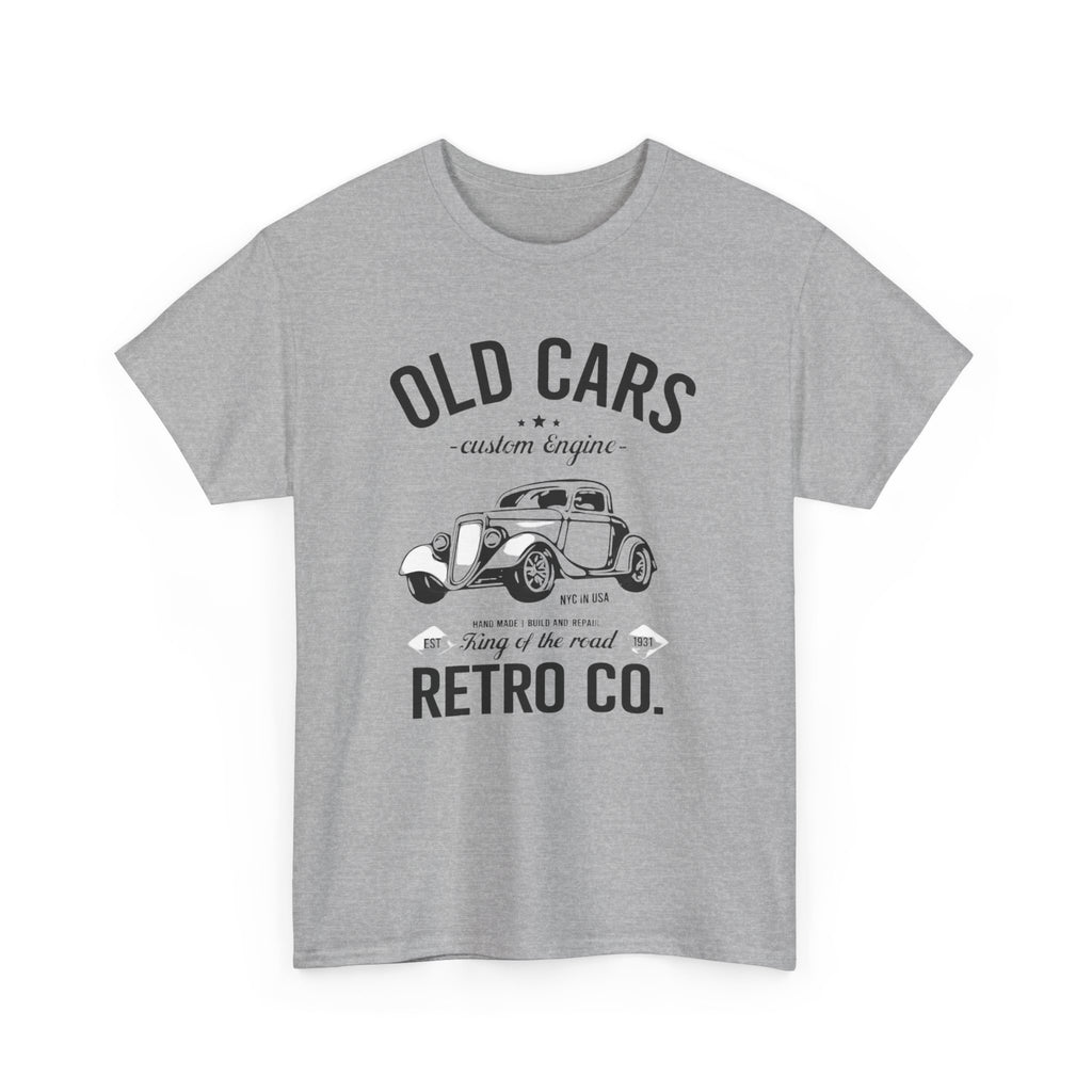 Retro 'Old Cars' T-Shirt – Vintage Classic Car Tee (Retro Co.)