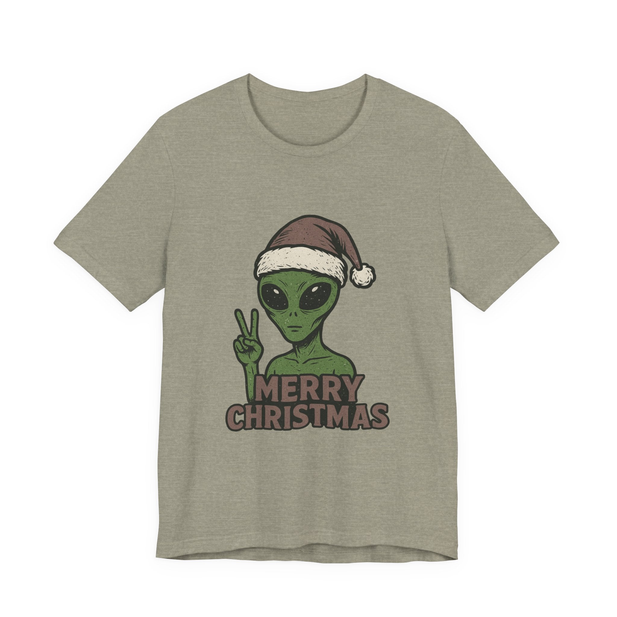 Funny Alien Merry Christmas Unisex Tee