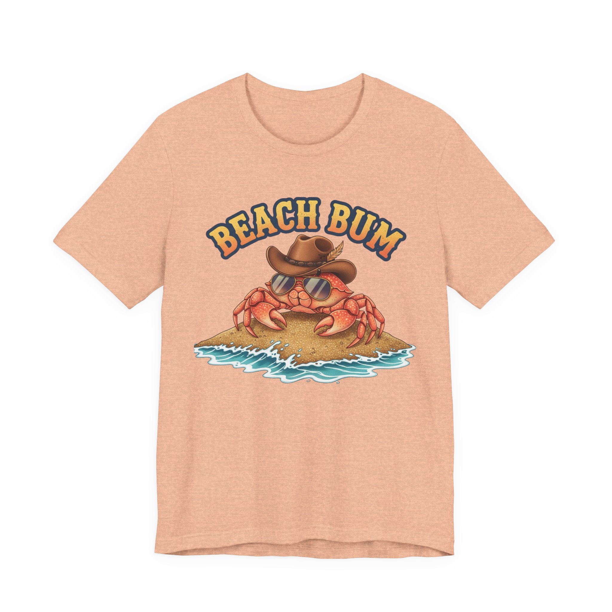 Beach Bum Crab T-Shirt — Funny Coastal Vacation Tee