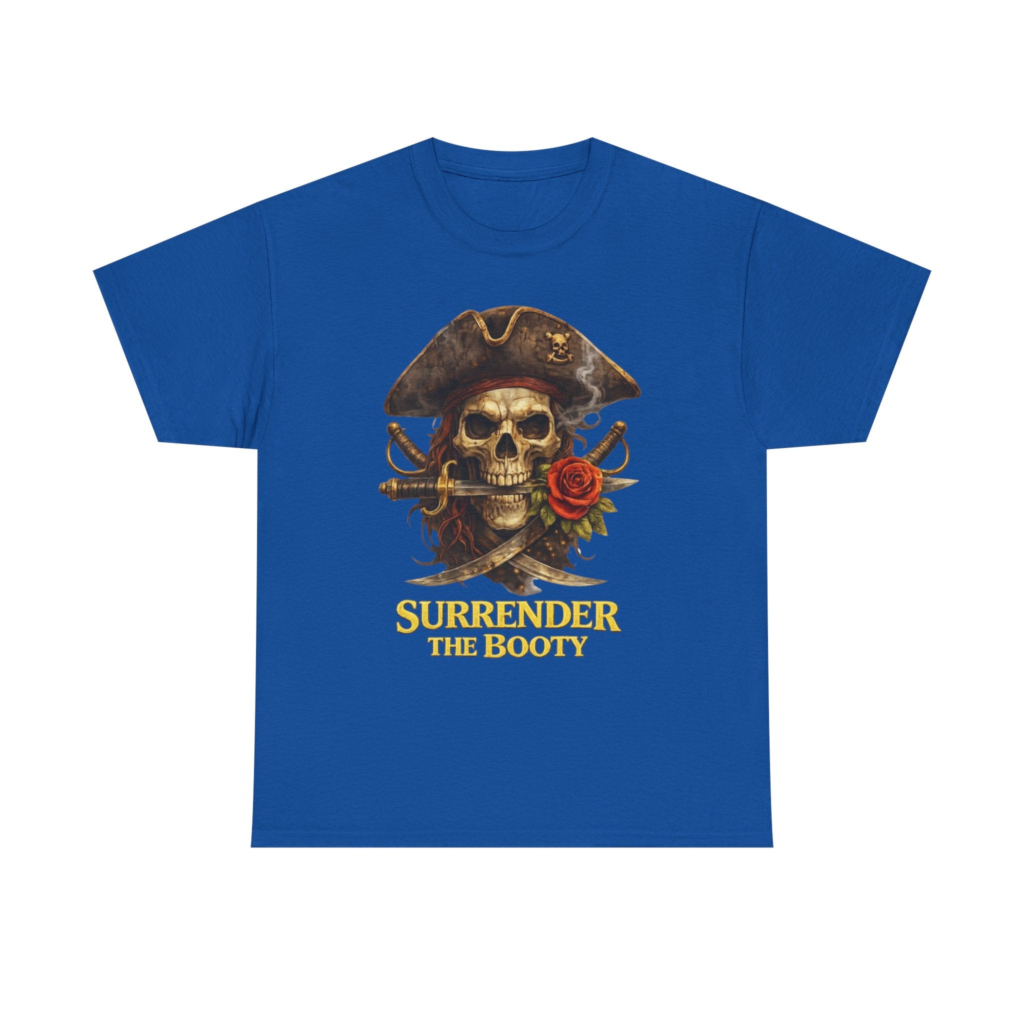 Pirate Skull Tee — "Surrender the Booty" Graphic T‑Shirt