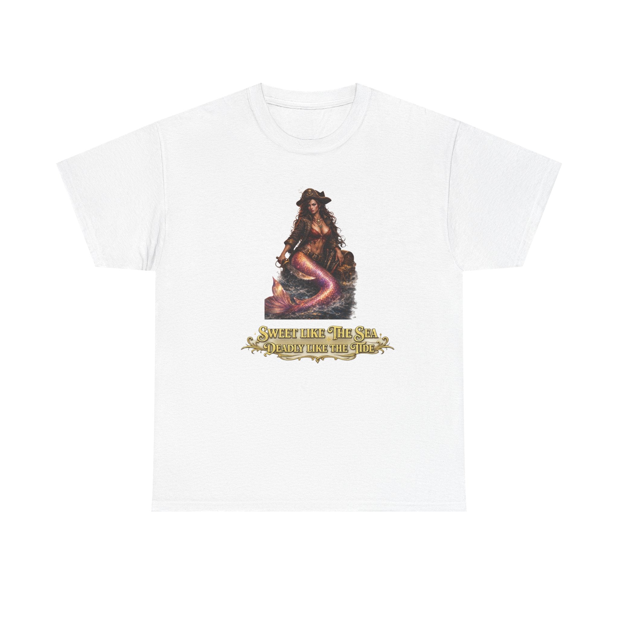 Sweet Like the Sea Mermaid T-Shirt — 'Deadly Like the Tide' Coastal Graphic Tee