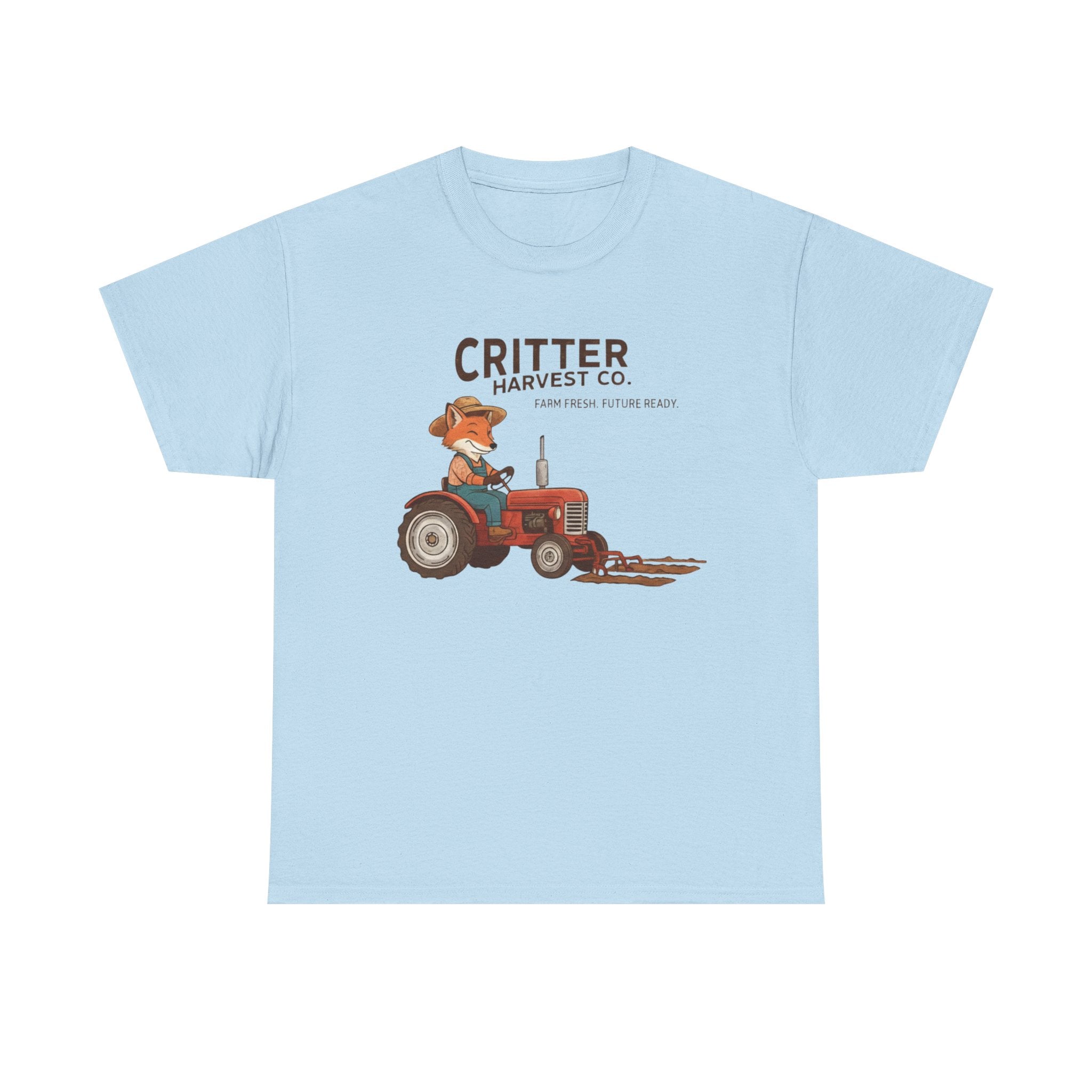 Critter Harvest Co. Tractor Tee  Cute Farm Animal Graphic T-Shirt     Trendy TShirt