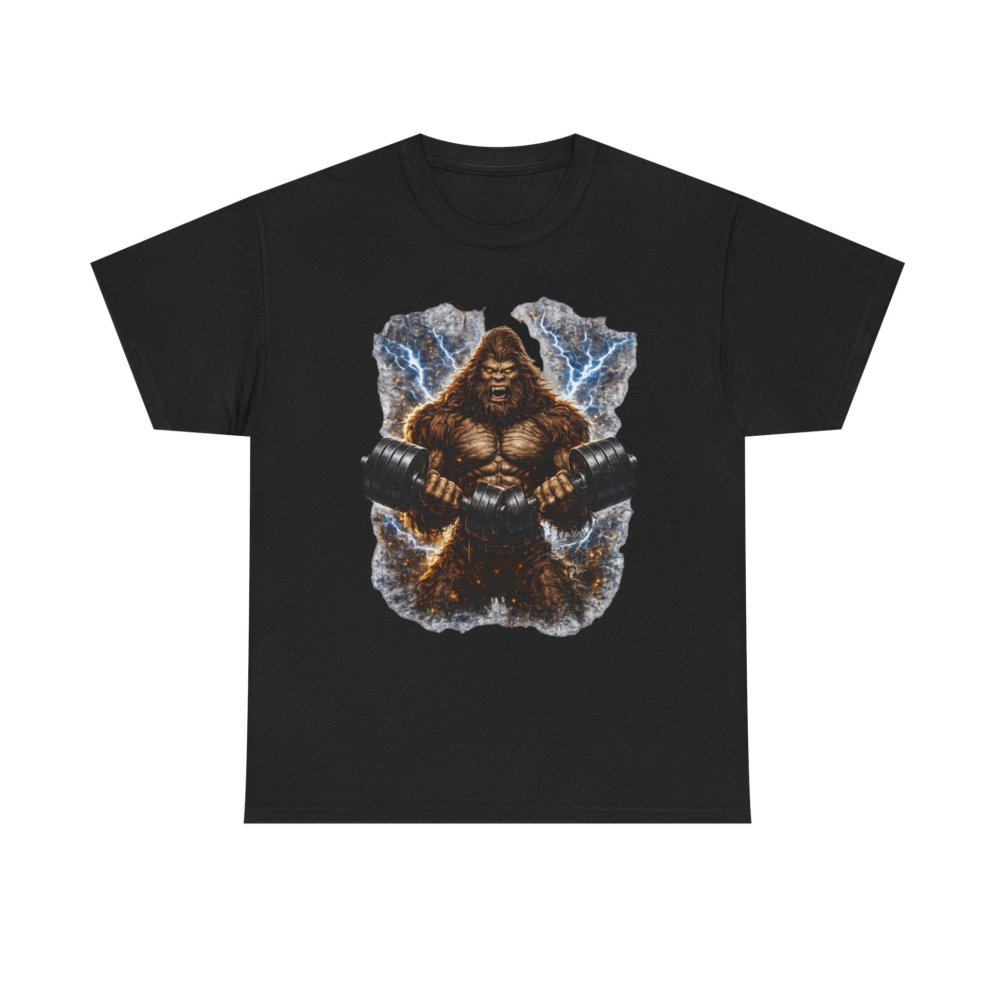 Big Foot Strength Gym Tee — Heavyweight Lifter Workout Shirt