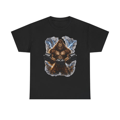 Big Foot Strength Gym Tee — Heavyweight Lifter Workout Shirt