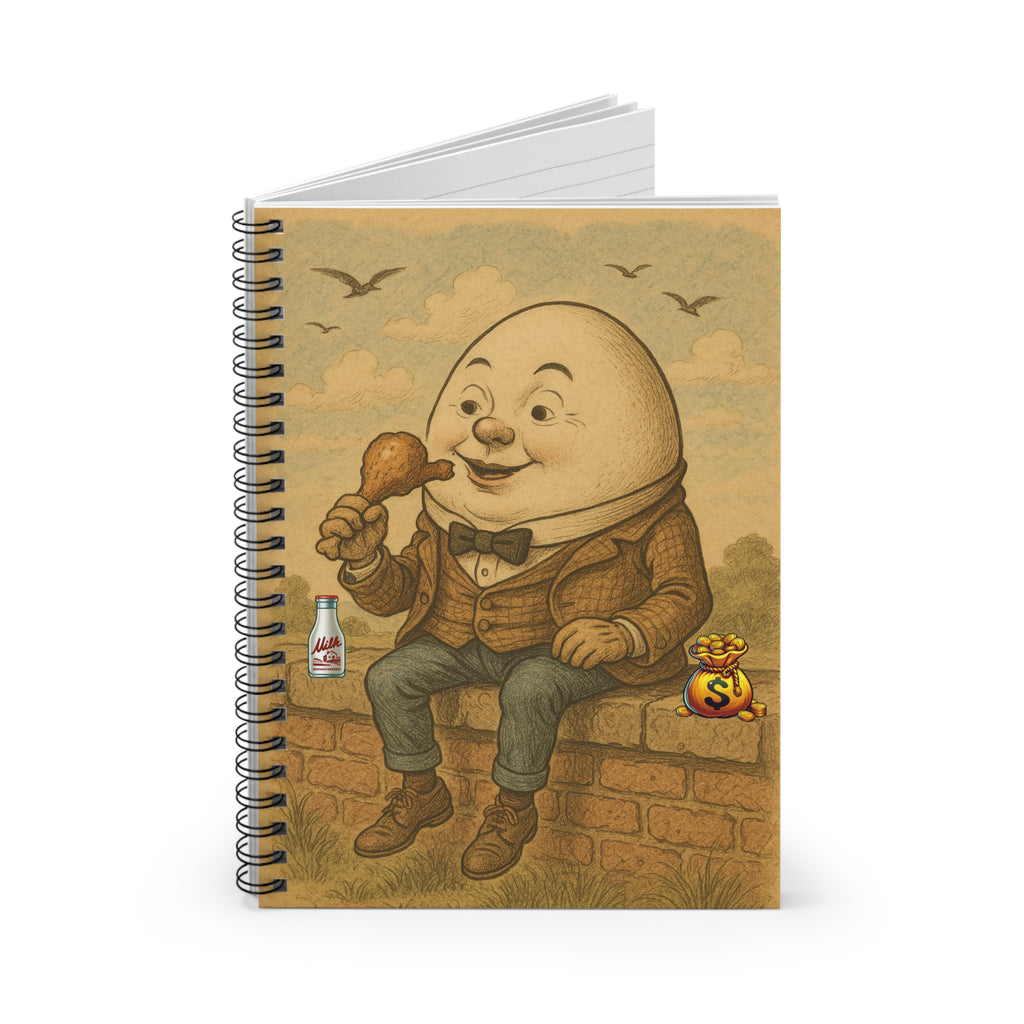 Spiral Notebook - Ruled Line Humpty Dumpty