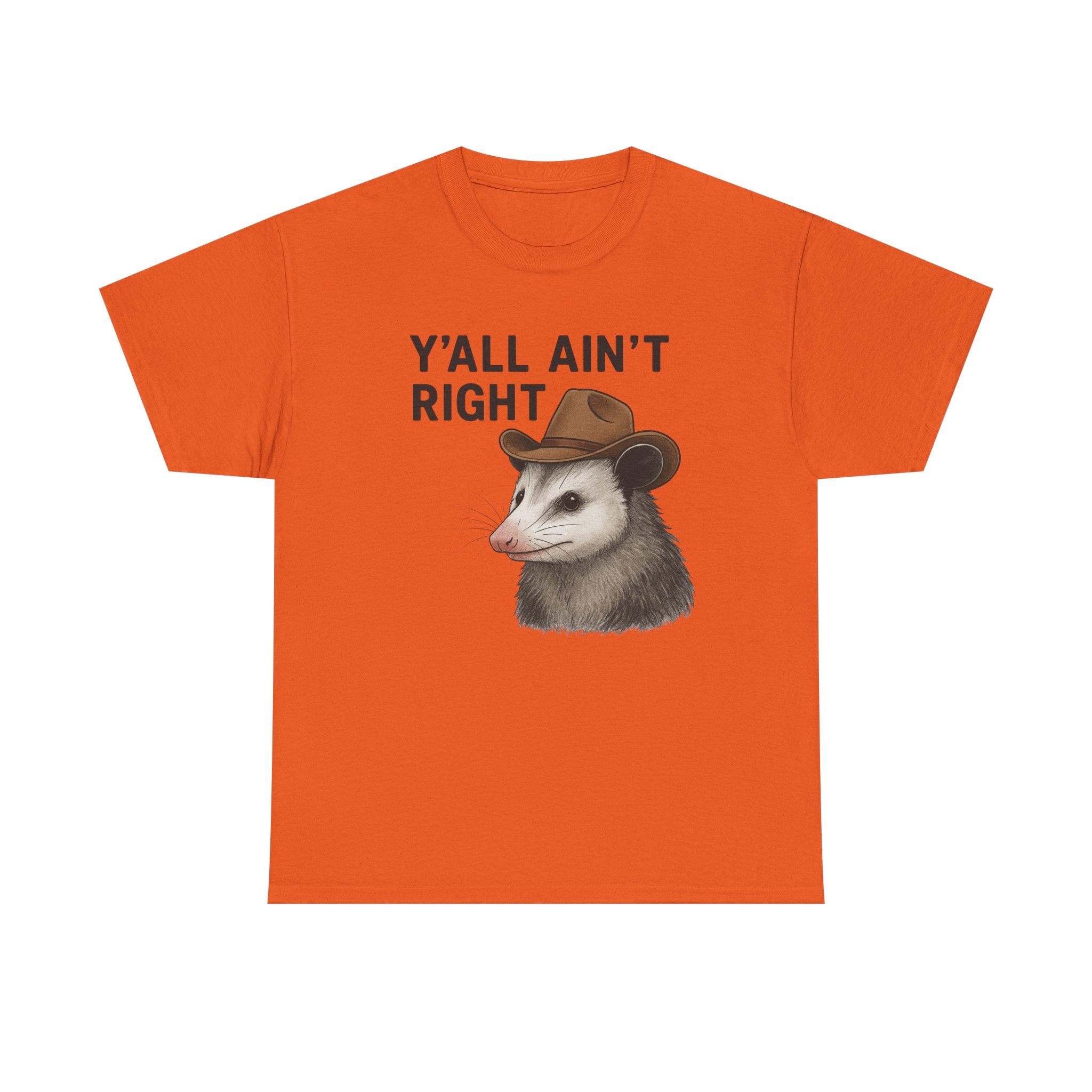 Y'all Ain't Right Possum Tee — Funny Southern Animal T-Shirt