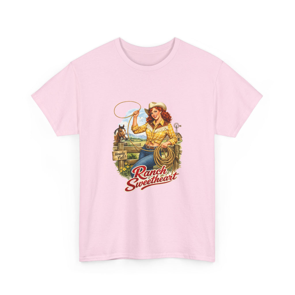 Cowgirl 'Ranch Sweetheart' Graphic Tee – Vintage Western Shirt