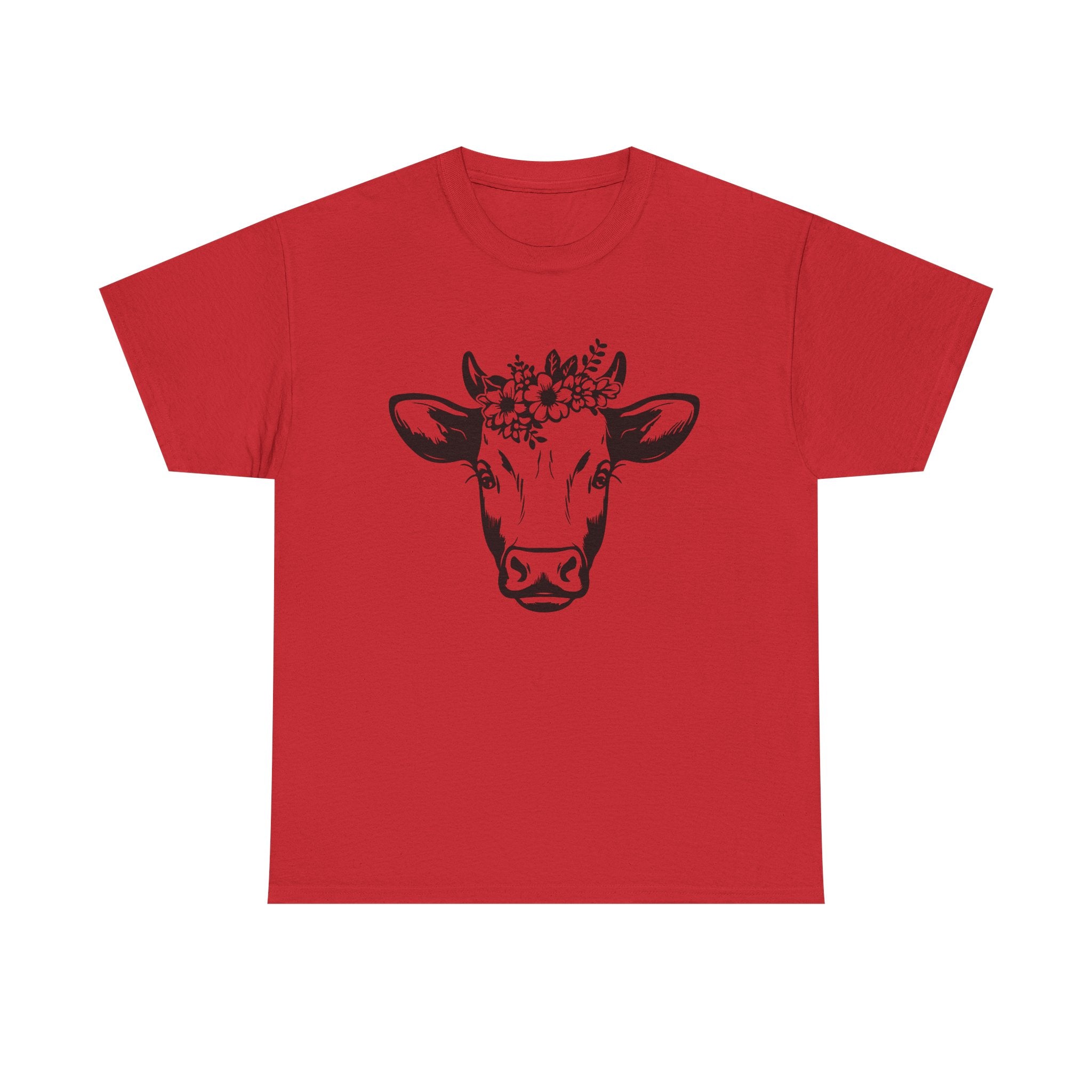 Cow Floral Crown T-Shirt Ranch life   I love Cows