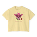 Cosmic Cowgirl Skull Tee — Women's Boxy Graphic T-Shirt