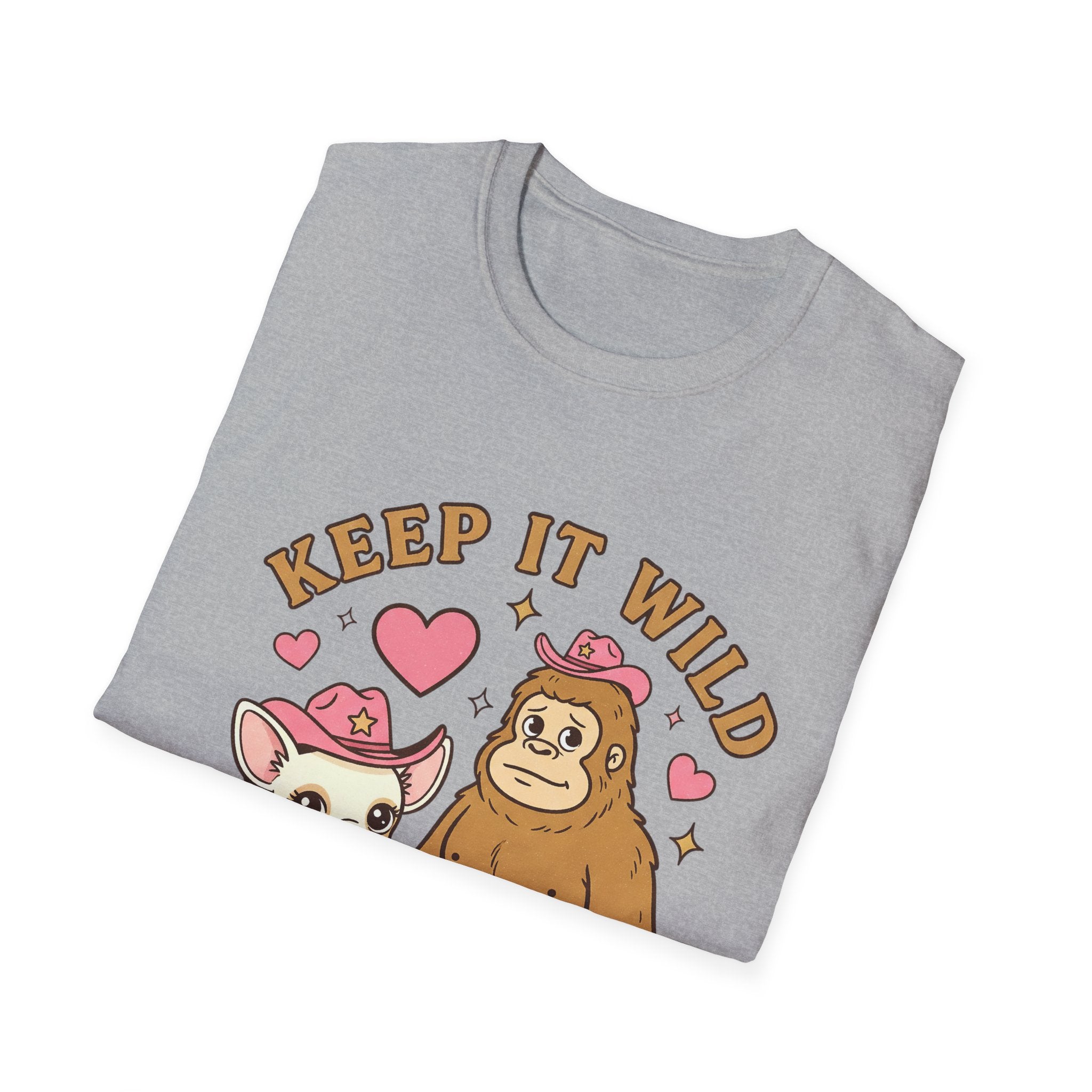 Keep It Wild T-Shirt — Cute  Coco Chihuahua & Sasquatch Graphic Tee