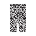 Dalmatian Spot Capri Leggings — Black & White Animal Print Capri Leggings