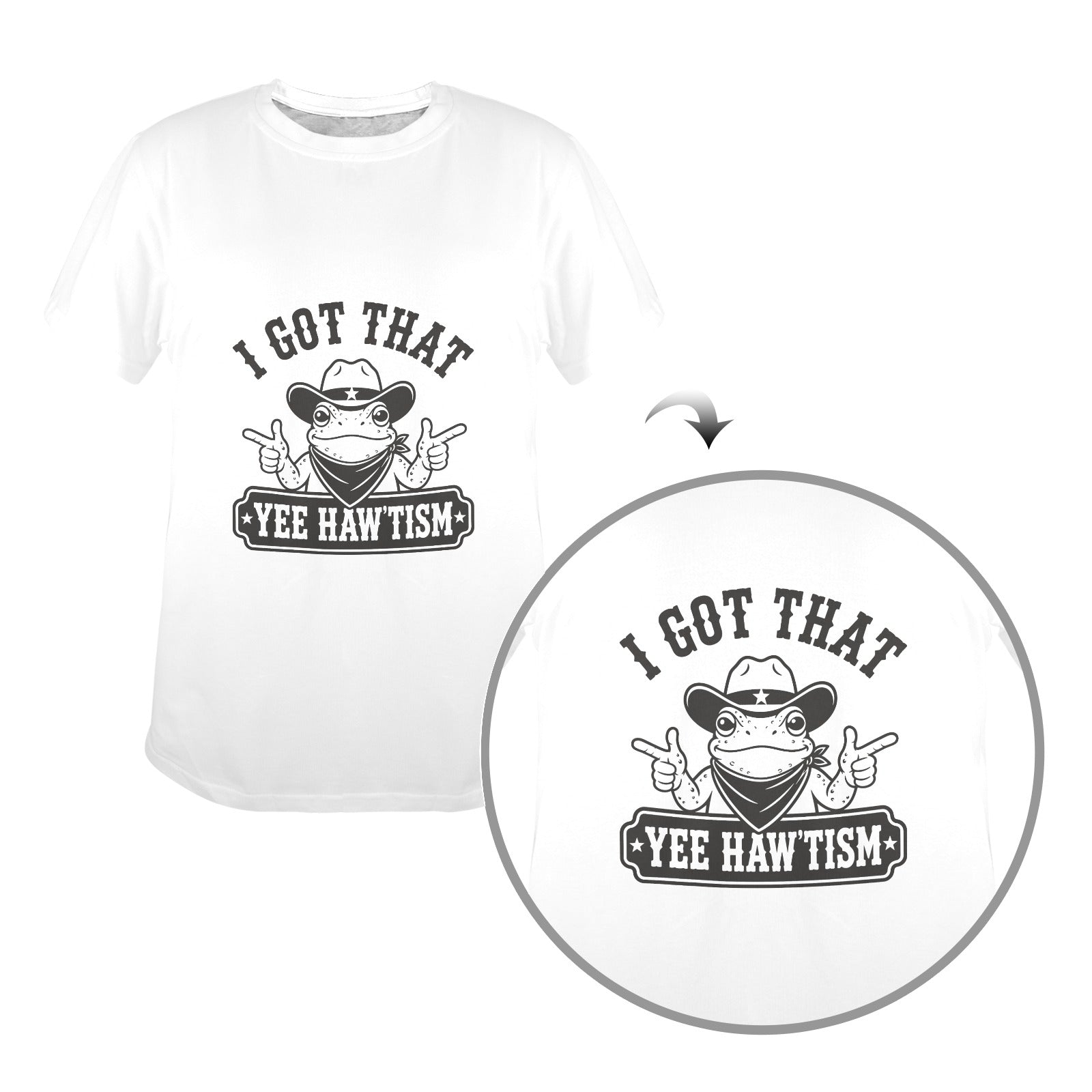 Ranch Ready Yee Haw'tism Tee ladies