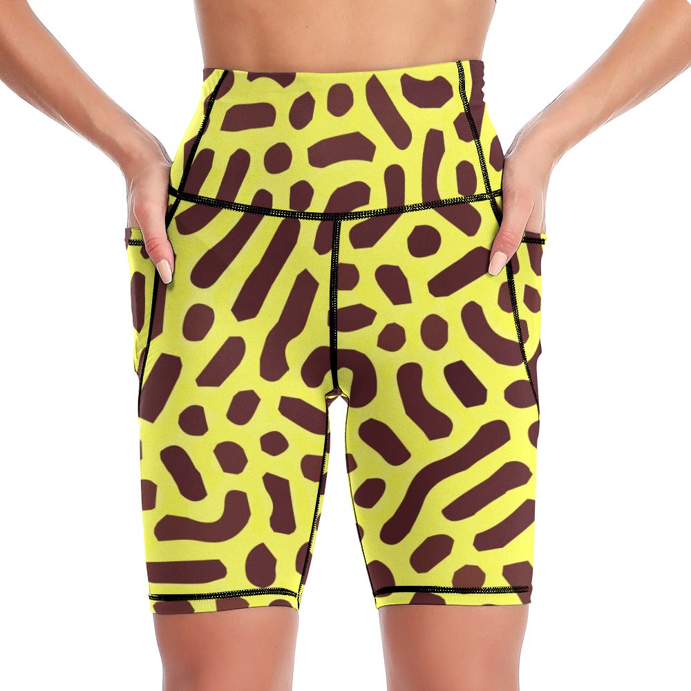Electric Leopard Flex Women's Slim Sports Yoga Pants