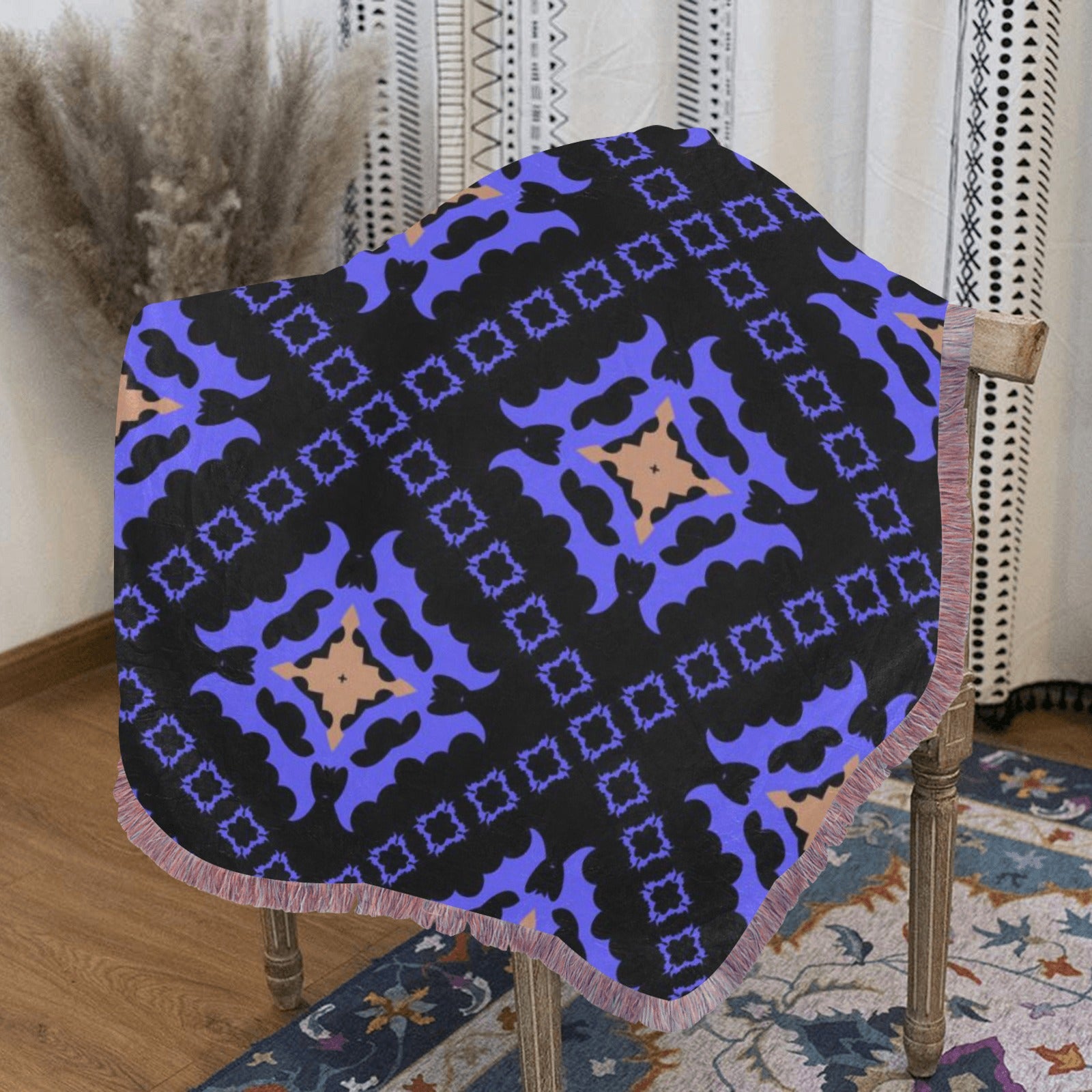 Wolf Hill Ranch – Midnight Medallion Woven Blanket