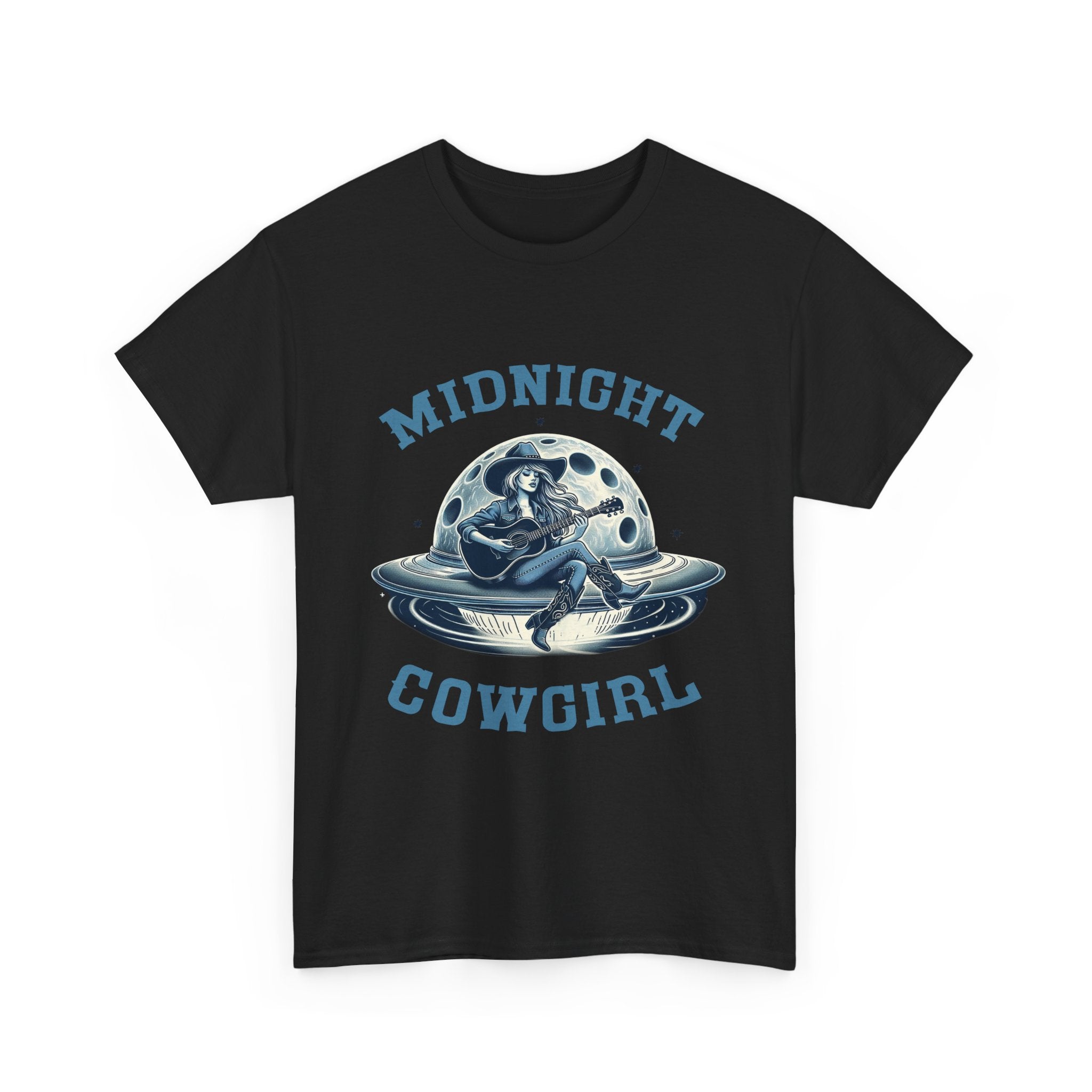 Midnight Cowgirl T-Shirt — Retro Space Cowgirl Graphic Tee