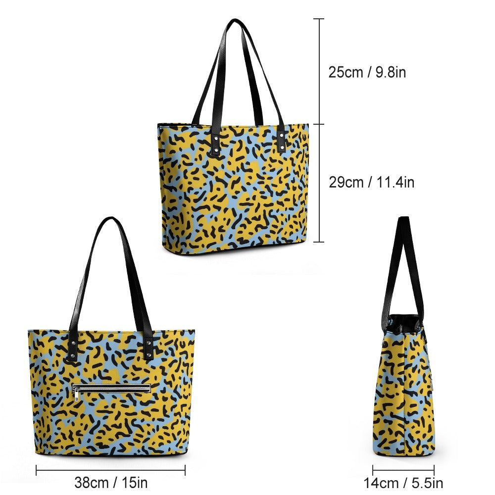 Ladies Leather Handbag Collection   Premium Cross-Grain Tote