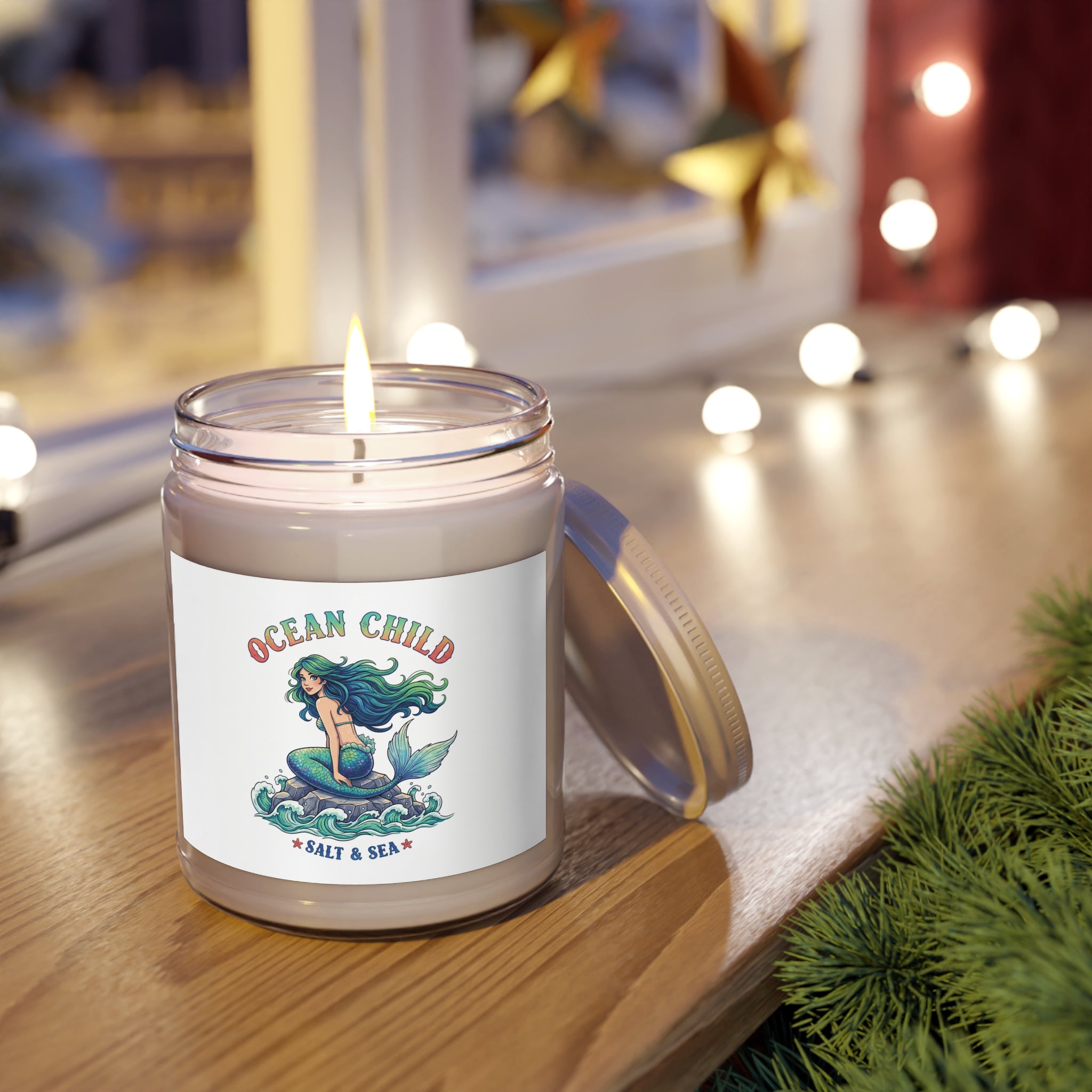 Ocean Child Scented Soy Candle — Salt & Sea 9oz