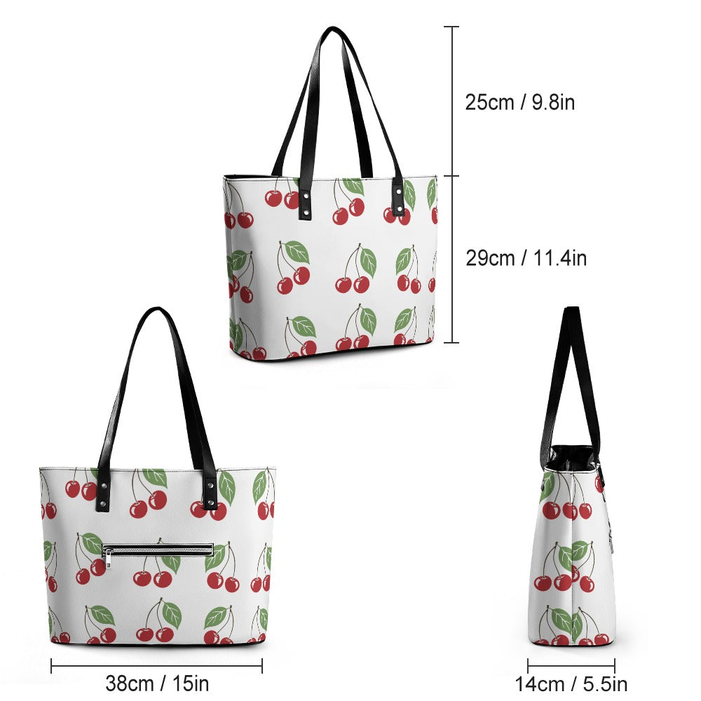 Ladies Leather Handbag Collection   Premium Cross-Grain Tote