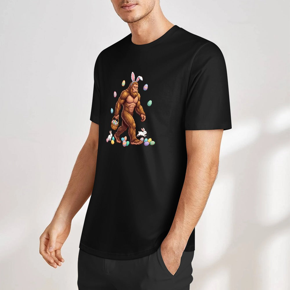Bigfoot with Easter Basket T-Shirt | Funny Easter Graphic Tee