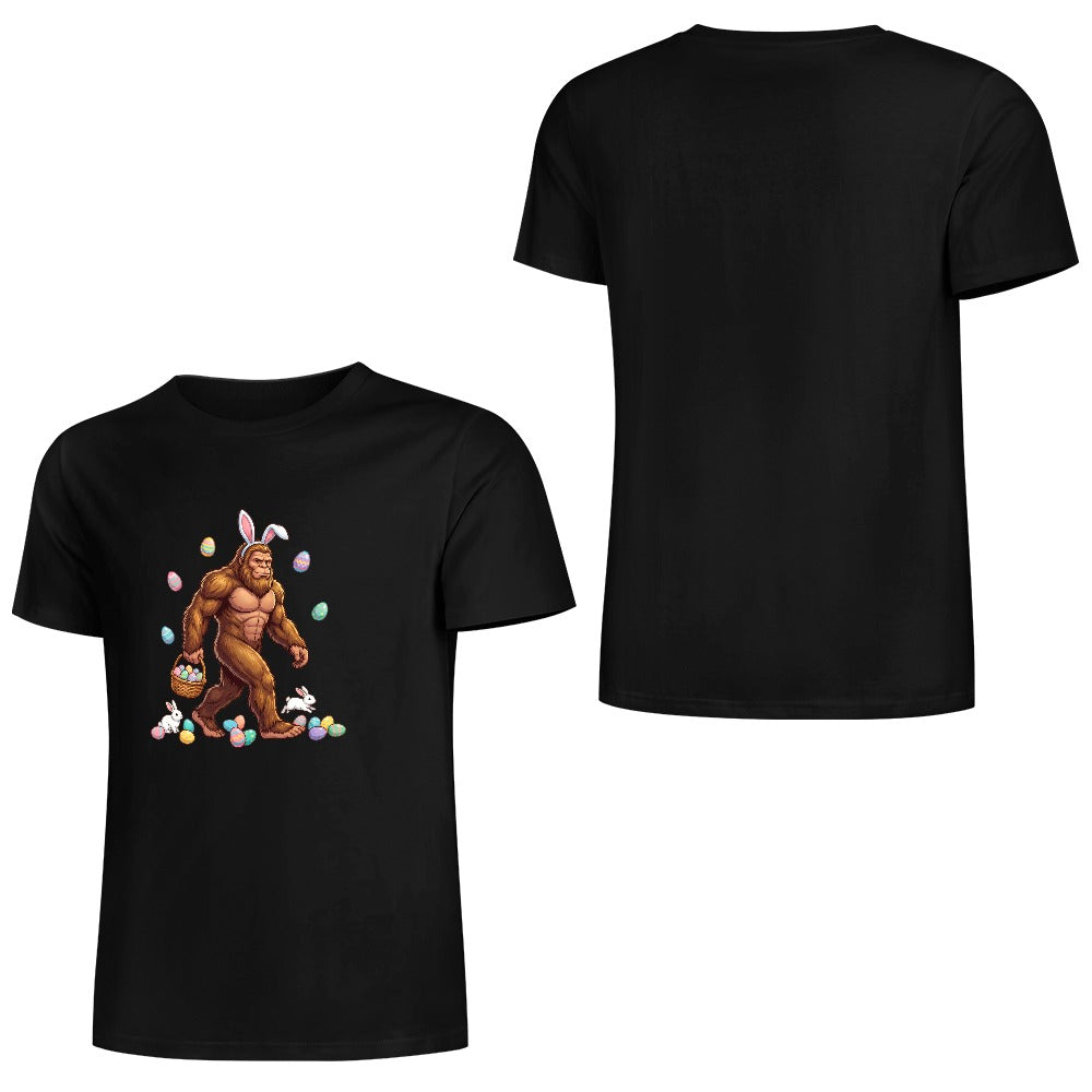 Bigfoot with Easter Basket T-Shirt | Funny Easter Graphic Tee