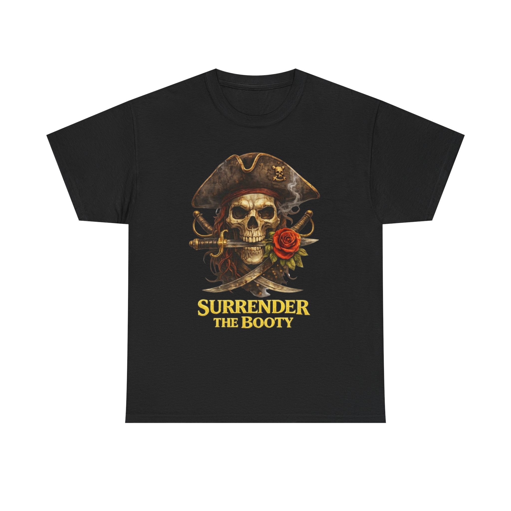 Pirate Skull Tee — "Surrender the Booty" Graphic T‑Shirt