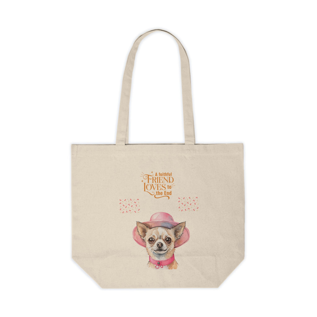 Canvas Shopping Tote Chihuahua