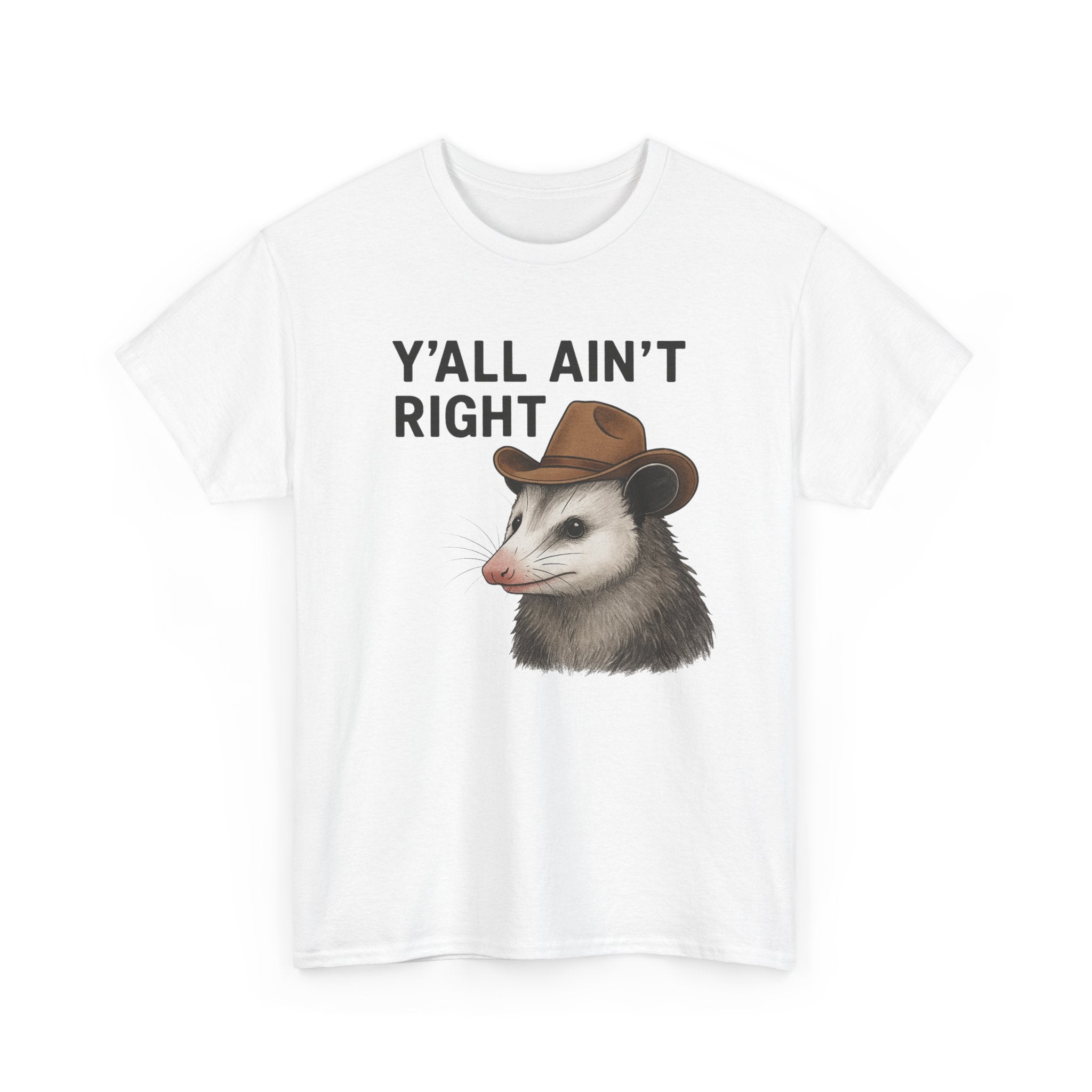 Y'all Ain't Right Possum Tee — Funny Southern Animal T-Shirt