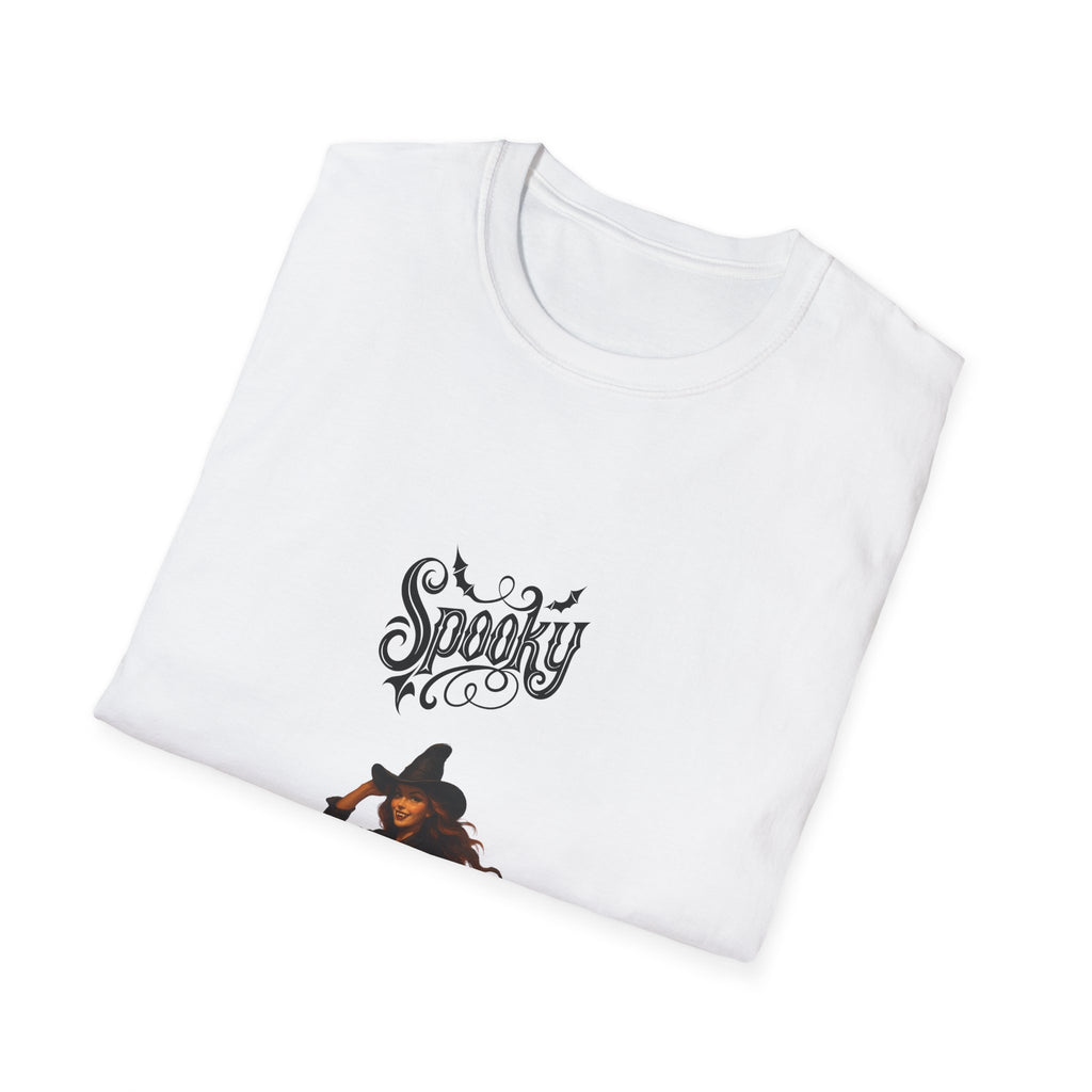 Spooky Witch Unisex Softstyle T-Shirt | Halloween Costume Tee, Gift for Her, Witchy Vibes, Fall Fashion, Casual Wear