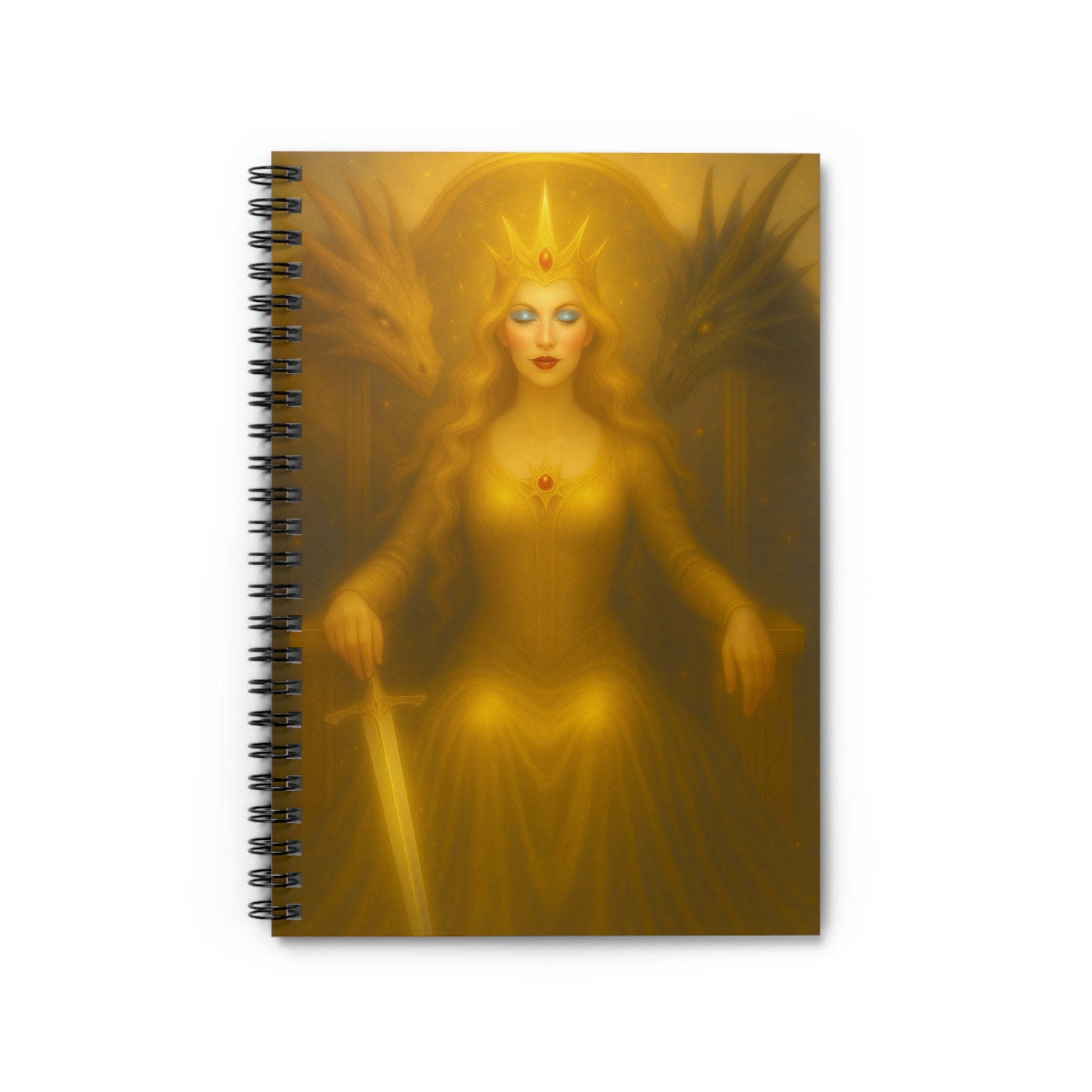 Spiral Notebook - Dragon Queen Fantasy Ruled Line