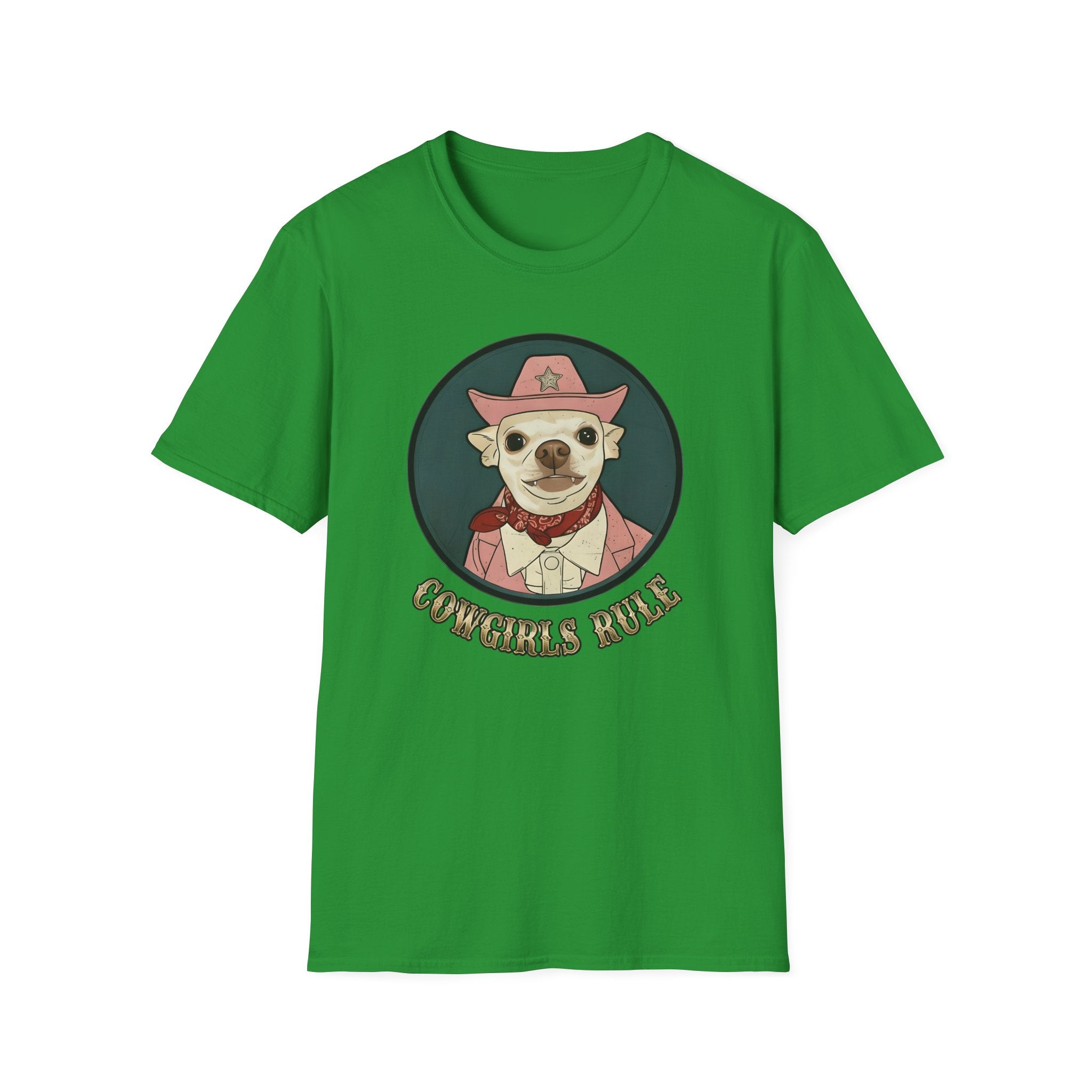 Cowgirls Rule Chihuahua Cowgirl T-Shirt   Coco       Trendy TShirt