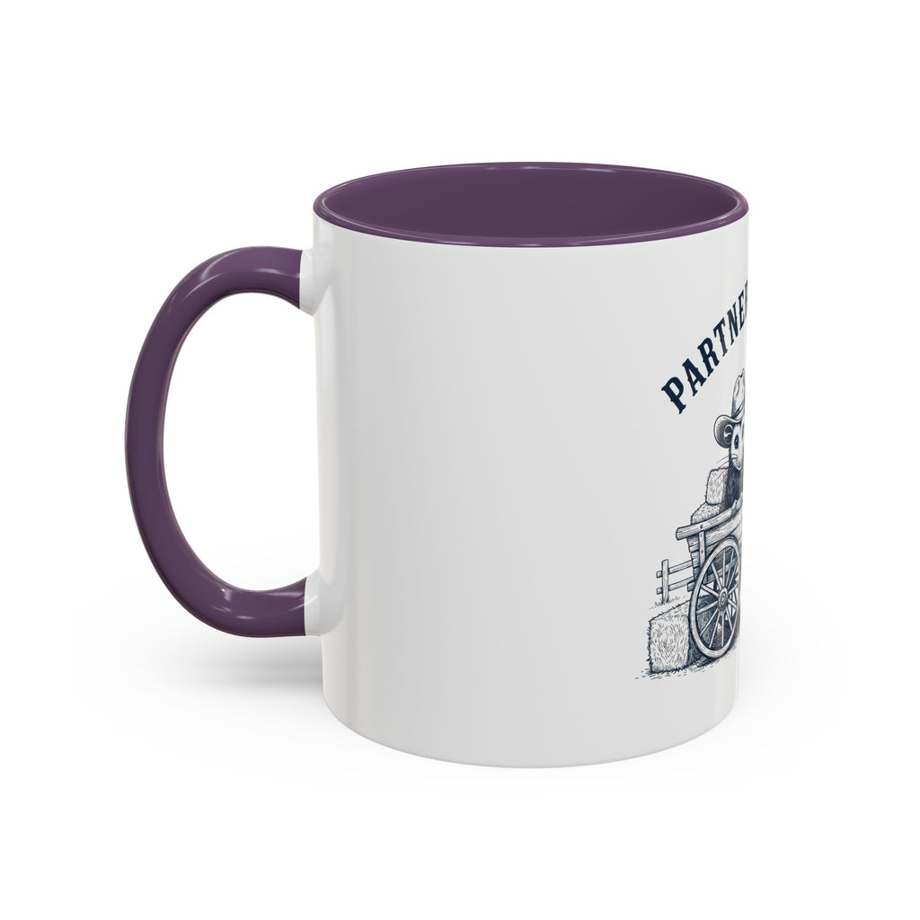 Partners in Crime Coffee Mug — Cute Cowboy Coco & Pete Accent Mug (11/15oz)