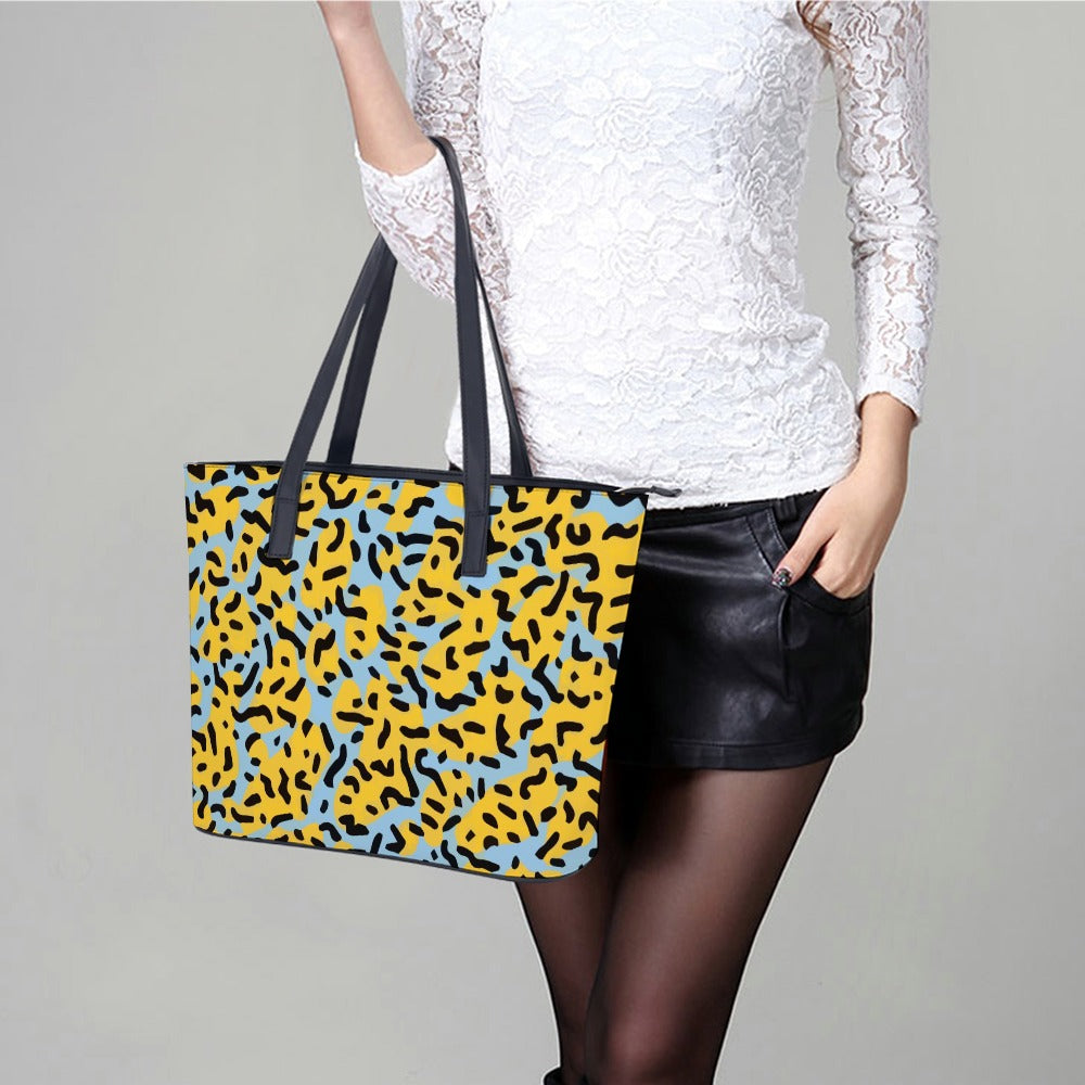 Ladies Leather Handbag Collection   Premium Cross-Grain Tote