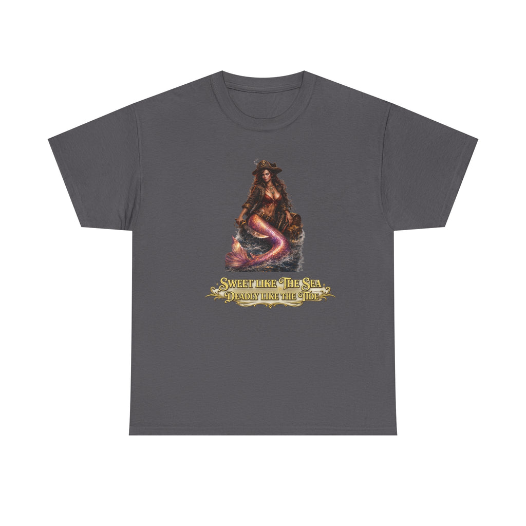 Sweet Like the Sea Mermaid T-Shirt — 'Deadly Like the Tide' Coastal Graphic Tee