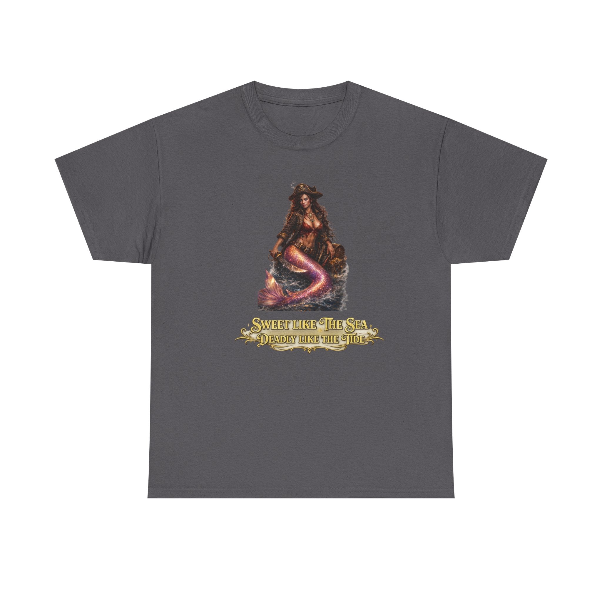 Sweet Like the Sea Mermaid T-Shirt — 'Deadly Like the Tide' Coastal Graphic Tee