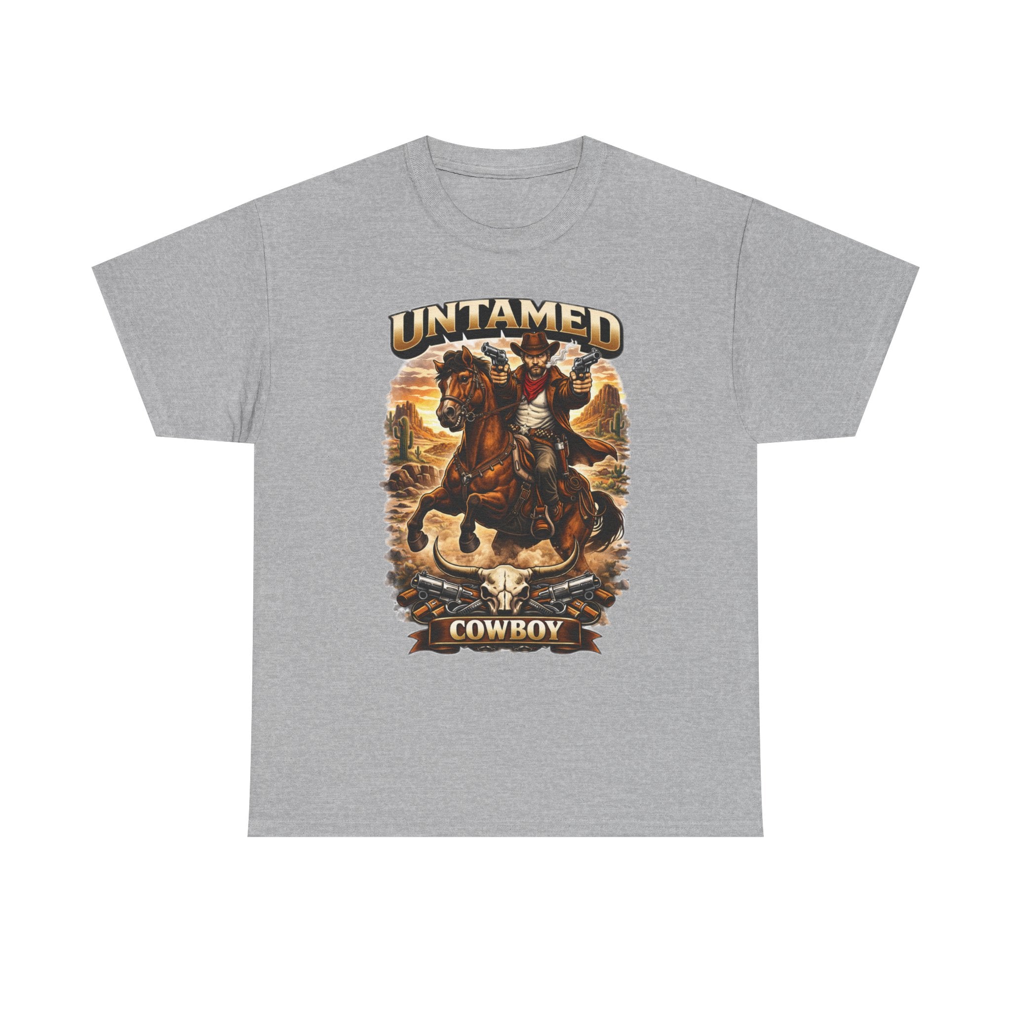 Untamed Cowboy T‑Shirt — Vintage Rodeo Horse Rider Graphic Tee