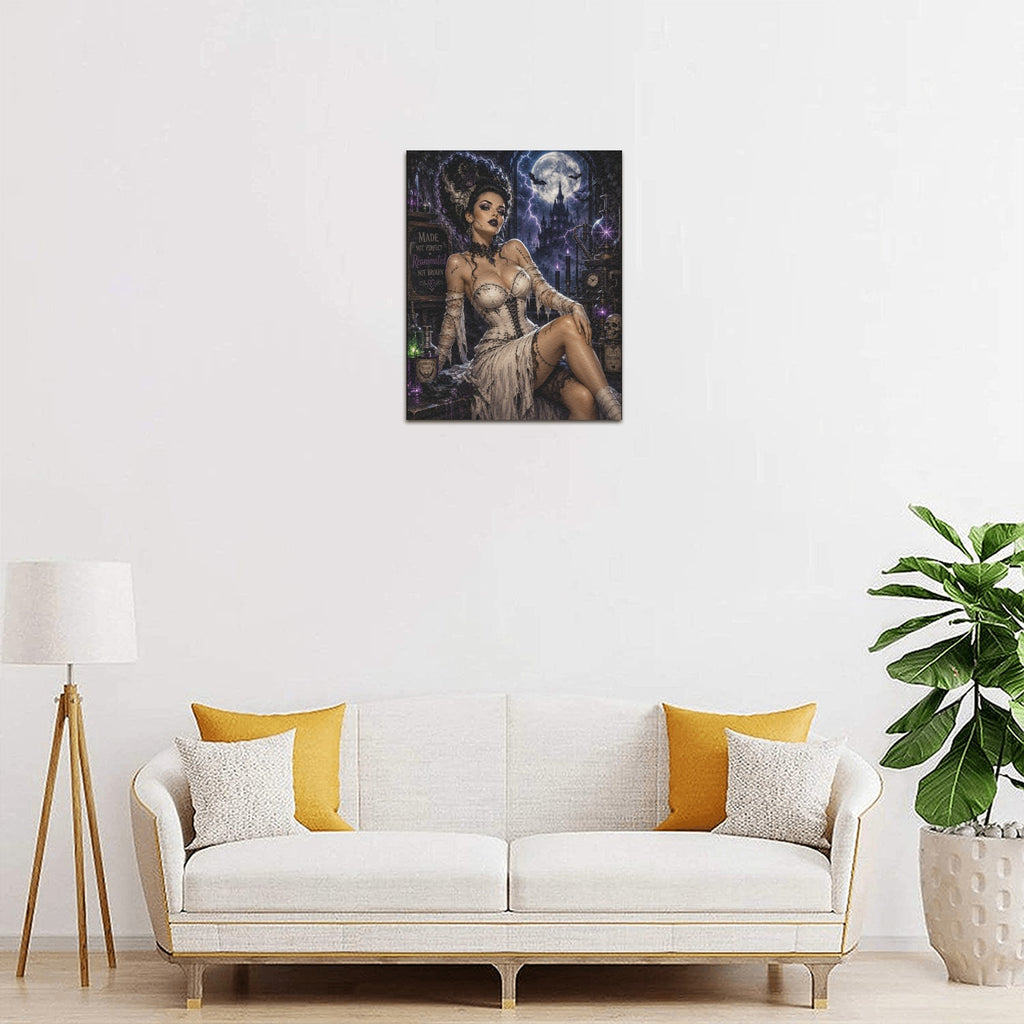 The Reanimated Bride Framed Canvas Print  Made in USA