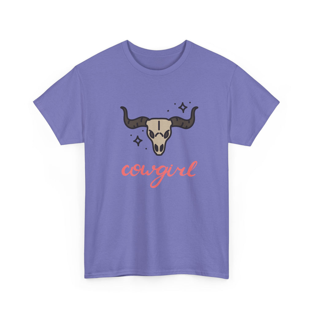 Cowgirl Skull Tee Western Cowgirl Graphic T-Shirt   trendy t-shirt