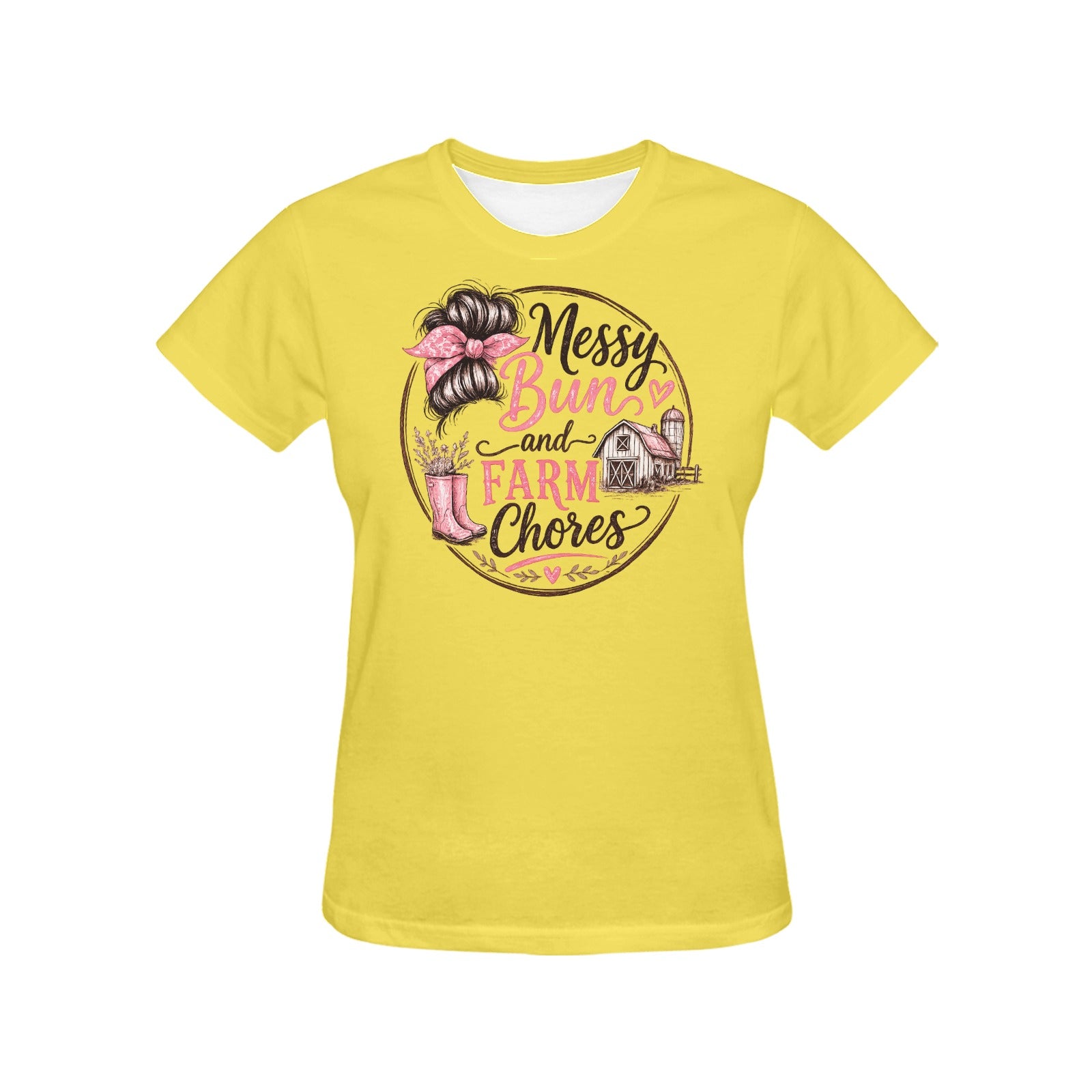 Women's Messy Bun T-shirt