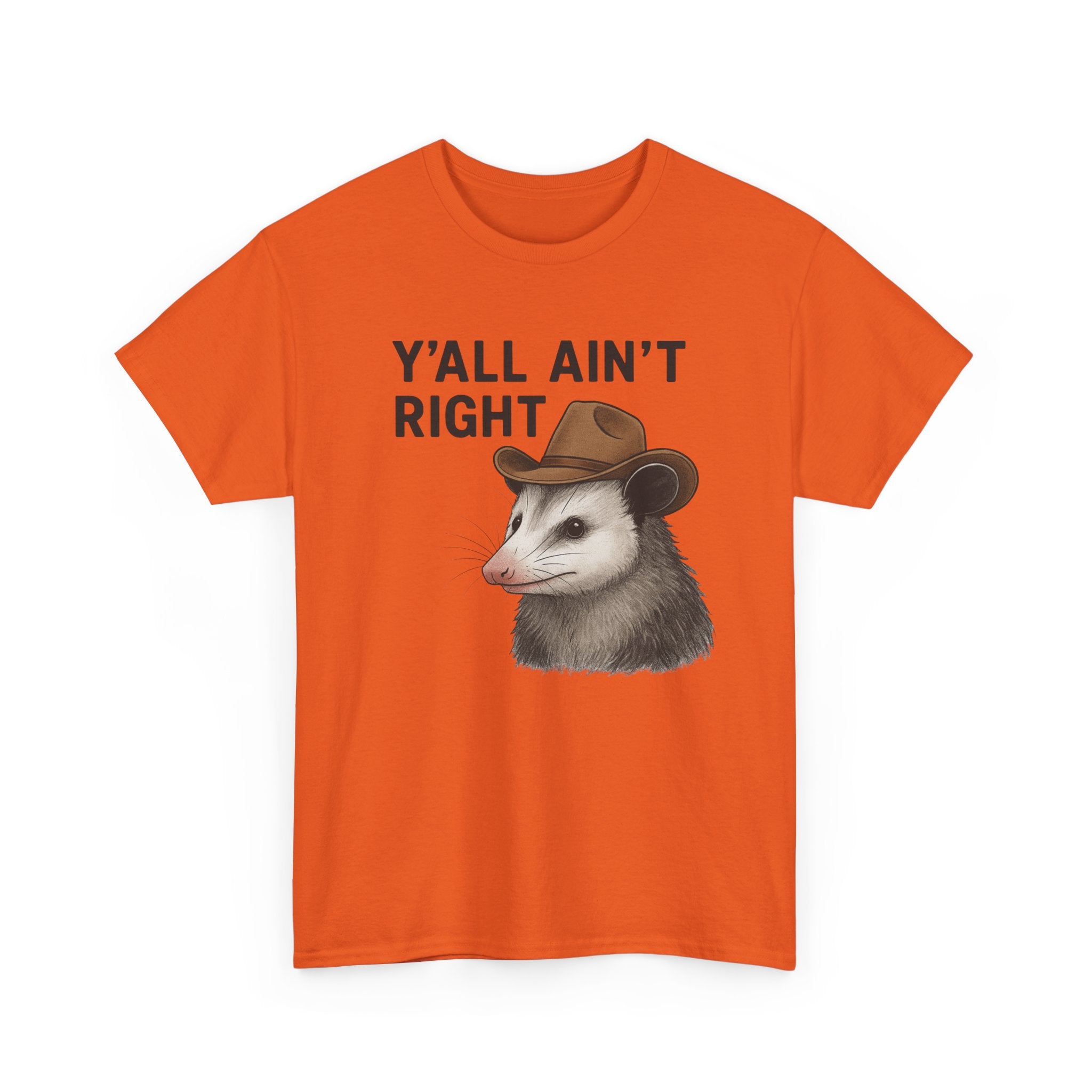 Y'all Ain't Right Possum Tee — Funny Southern Animal T-Shirt