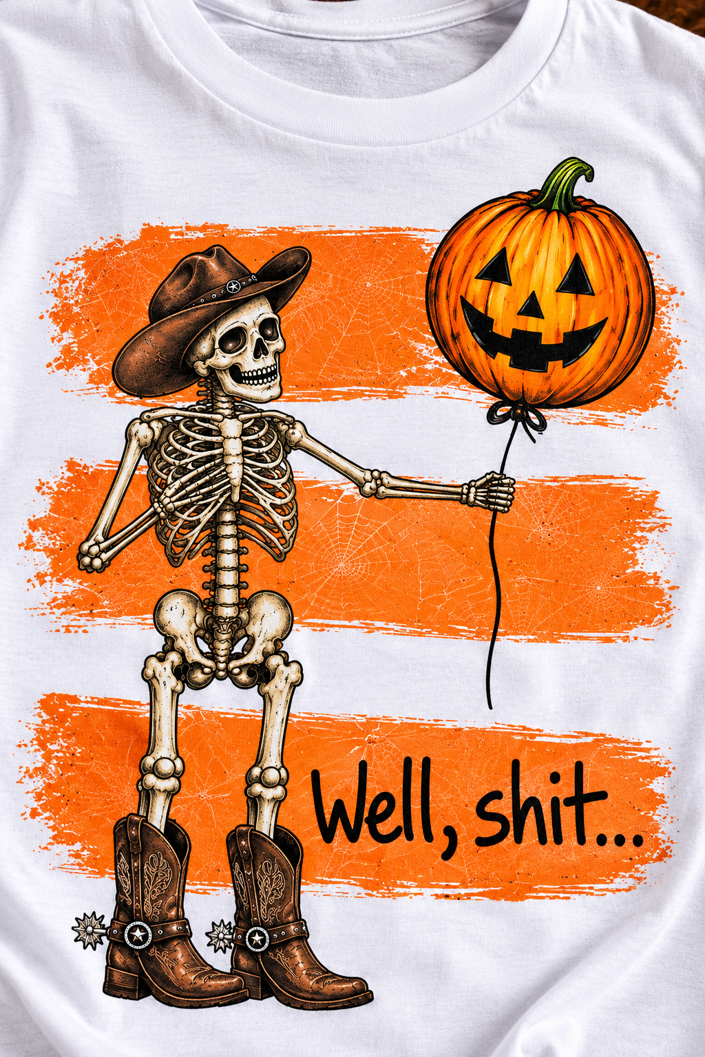 Well, Shit… Cowboy Skeleton Unisex Halloween Tee