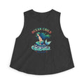 Ocean Child Mermaid Crop Top — Women's Beachy Graphic Tank (Salt & Sea)
